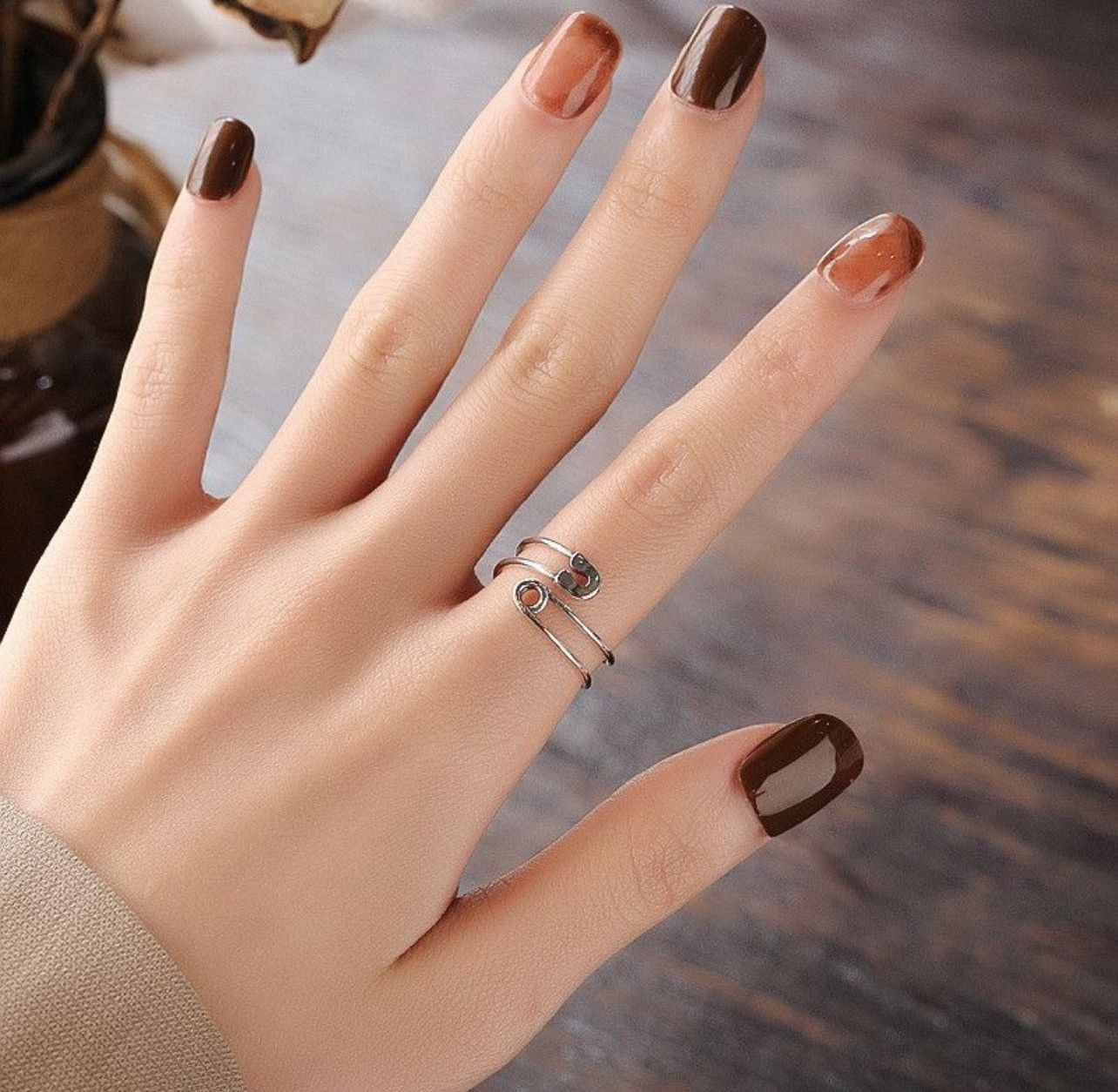 Jewelry paper clip Opening Rings Size ONE SIZE - 4 Thumbnail