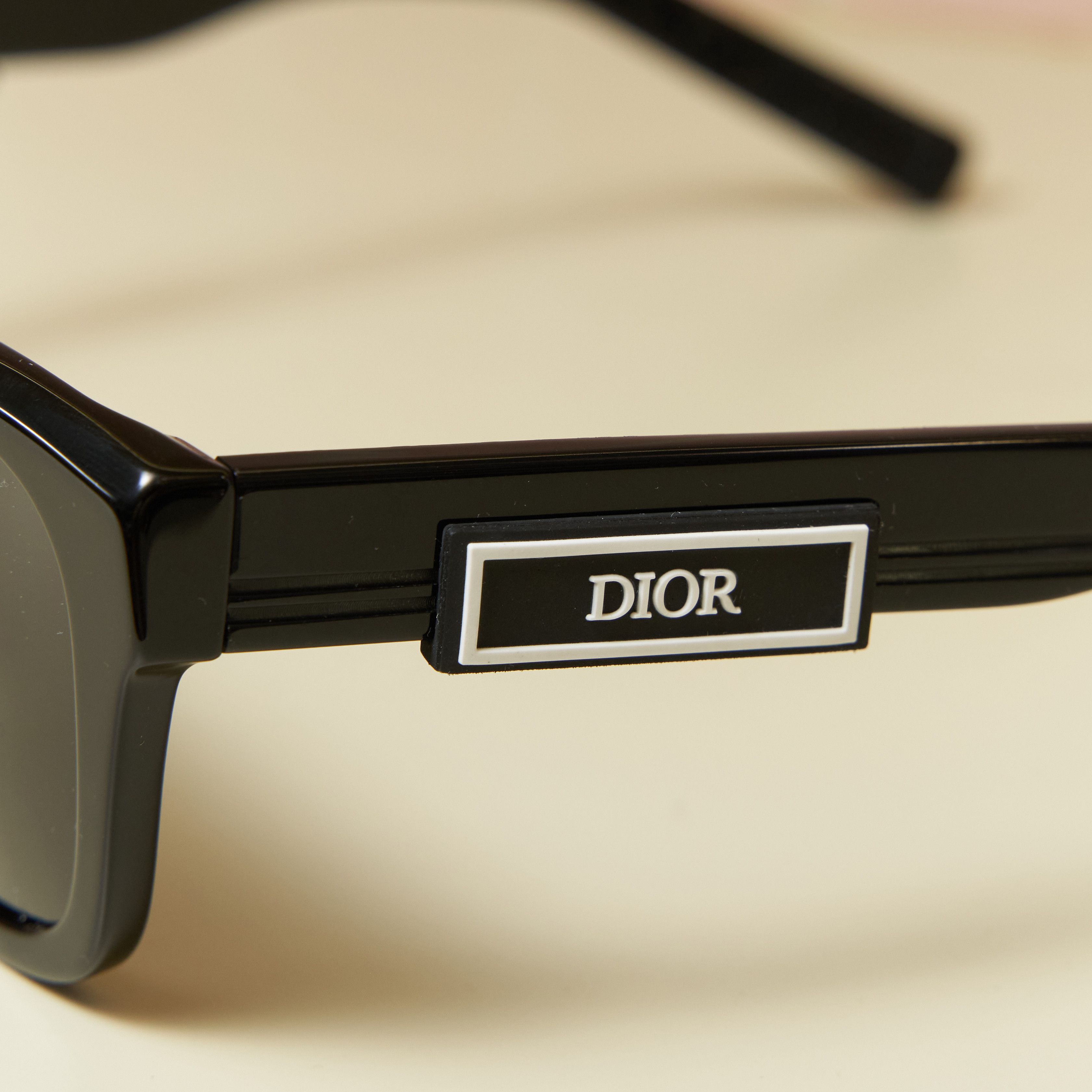 Dior DIOR DIORB23 S1I Black Rectangular Sunglasses Size ONE SIZE - 2 Thumbnail