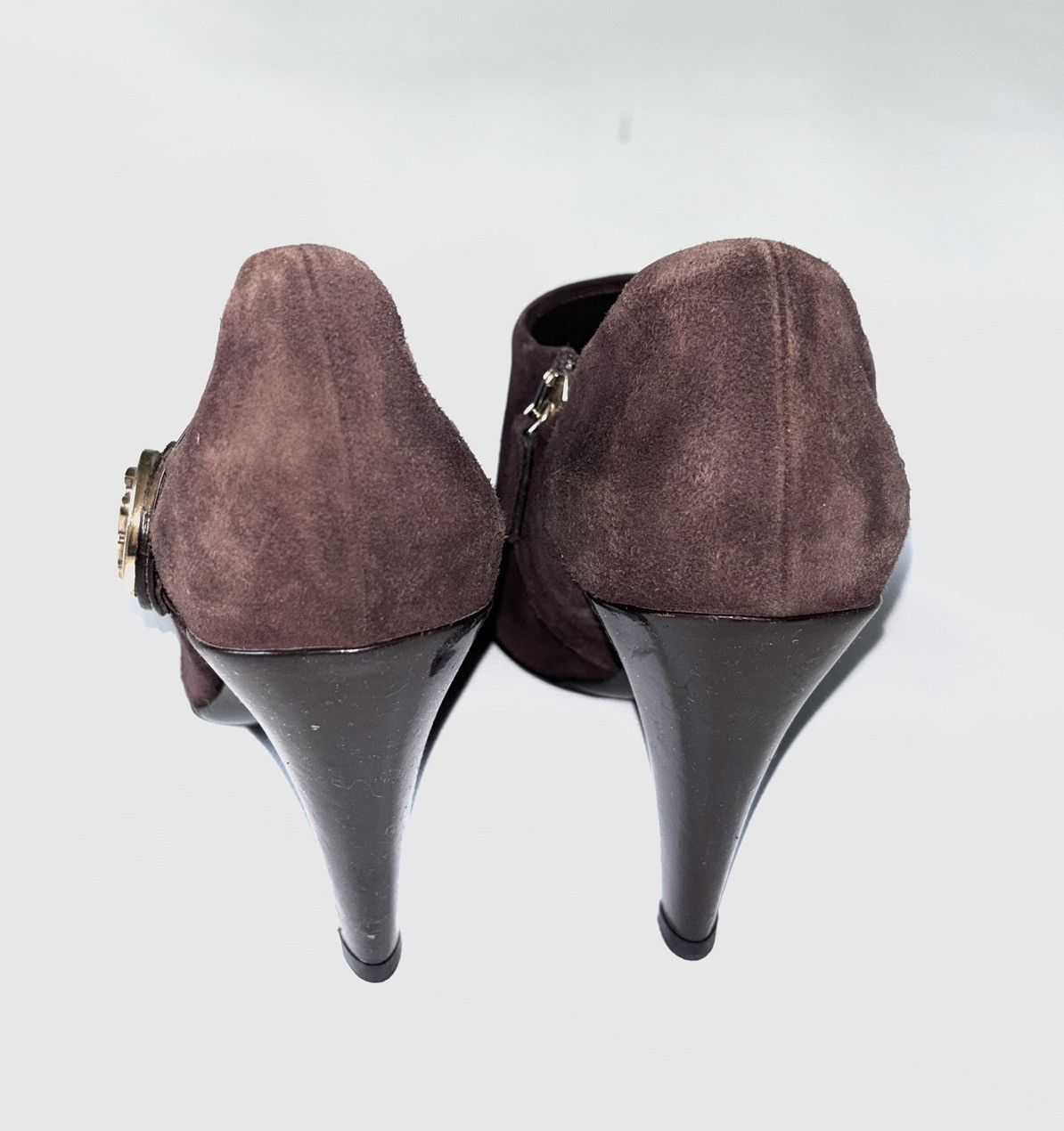 Gucci Vintage Gucci suede leather heels Size US 7 / IT 37 - 4 Thumbnail