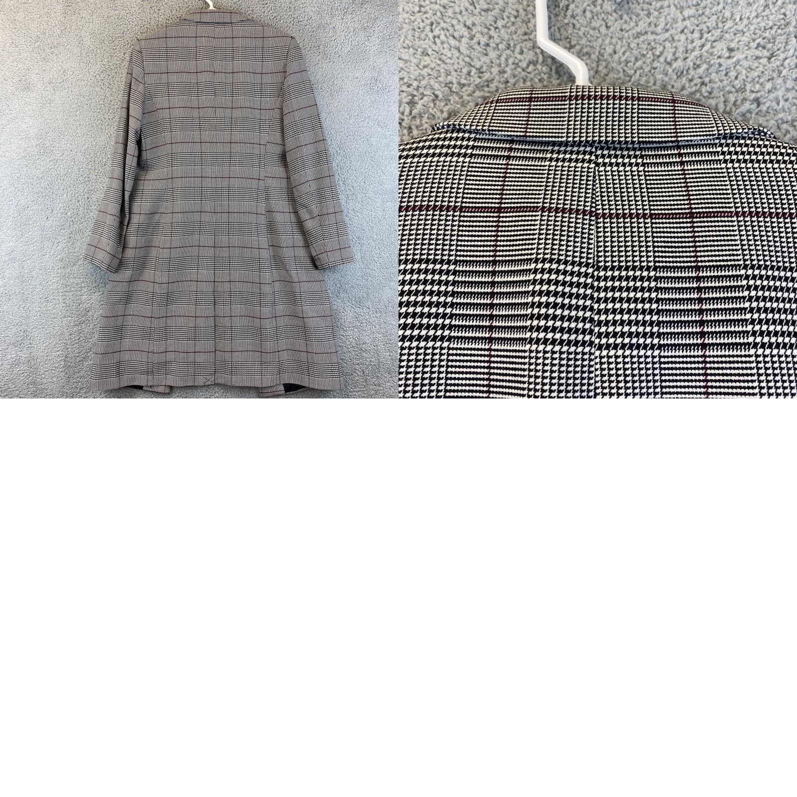Calvin Klein Calvin Klein Size 12 Plaid Gray Black One Button Women’s Coat Long / 50-5 Overcoat Coat Trench JACKET/COAT? Size XL / US 12-14 / IT 48-50 - 8 Thumbnail