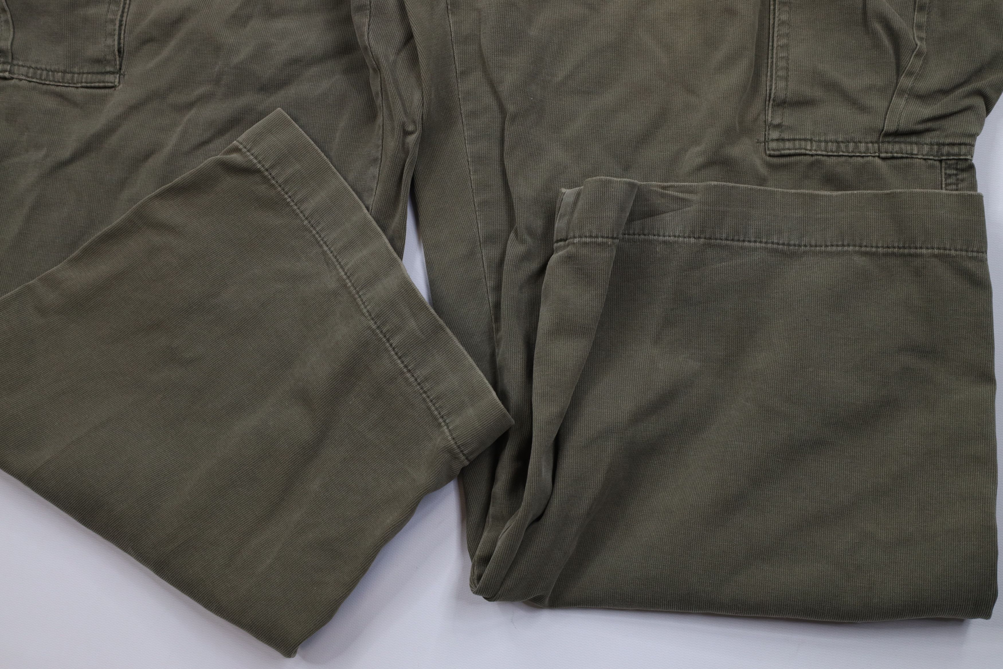 Vintage Vintage 90s Streetwear Baggy Wide Leg Cargo Pants Green Size US 42 / EU 58 - 6 Thumbnail