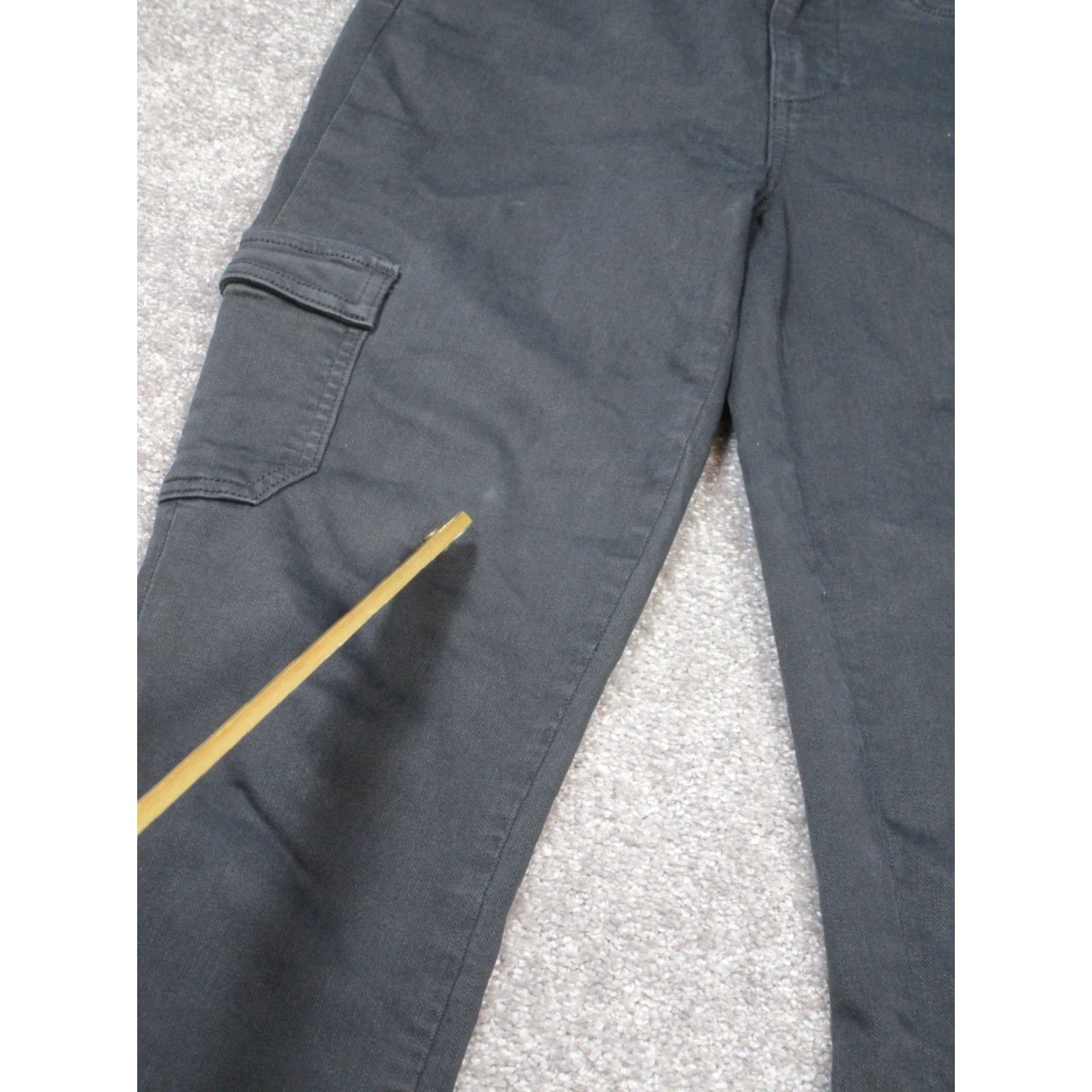 Paige Paige Jeans Womens 27 Hoxton Ankle Skinny Gray Denim Cargo Size 27" / US 4 / IT 40 - 3 Thumbnail