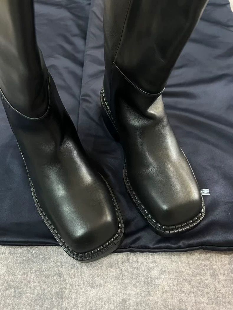 Prada Prada Leather Long Boots for Women Size 37 -2505 Size US 6.5 / IT 36.5 - 9 Thumbnail