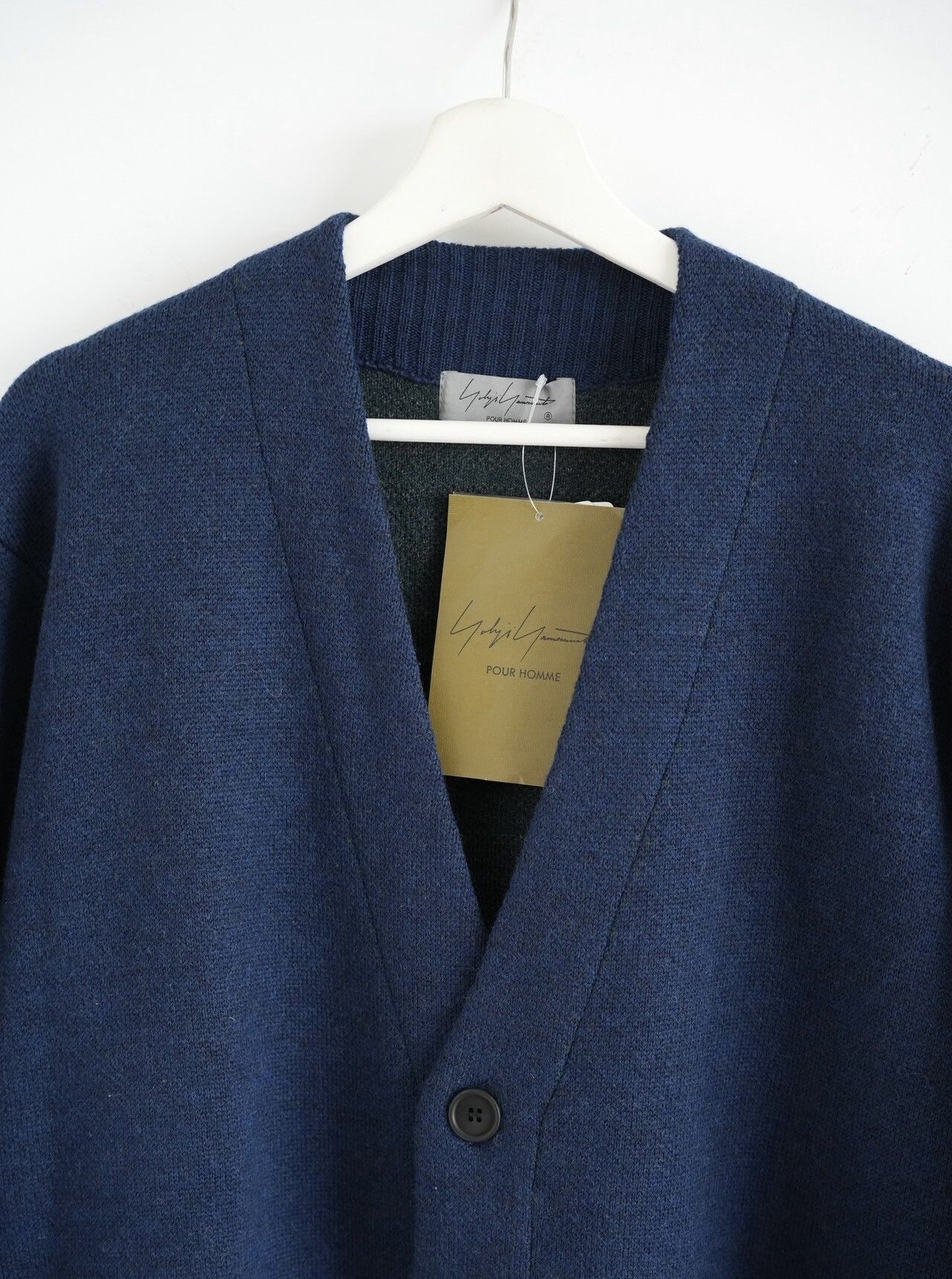 Yohji Yamamoto Yohji Yamamoto 24AW Blue-Green Striped Knit Cardigan Size US L / EU 52-54 / 3 - 3 Thumbnail