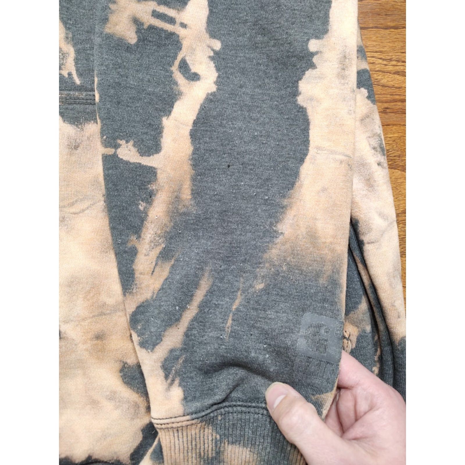 Carhartt Carhartt Hoodie Mens Tag Medium Gray Acid Wash Tie Dye Moscow Idaho 90s College Outdoor Pullover Sweatshirt Size US M / EU 48-50 / 2 - 5 Thumbnail