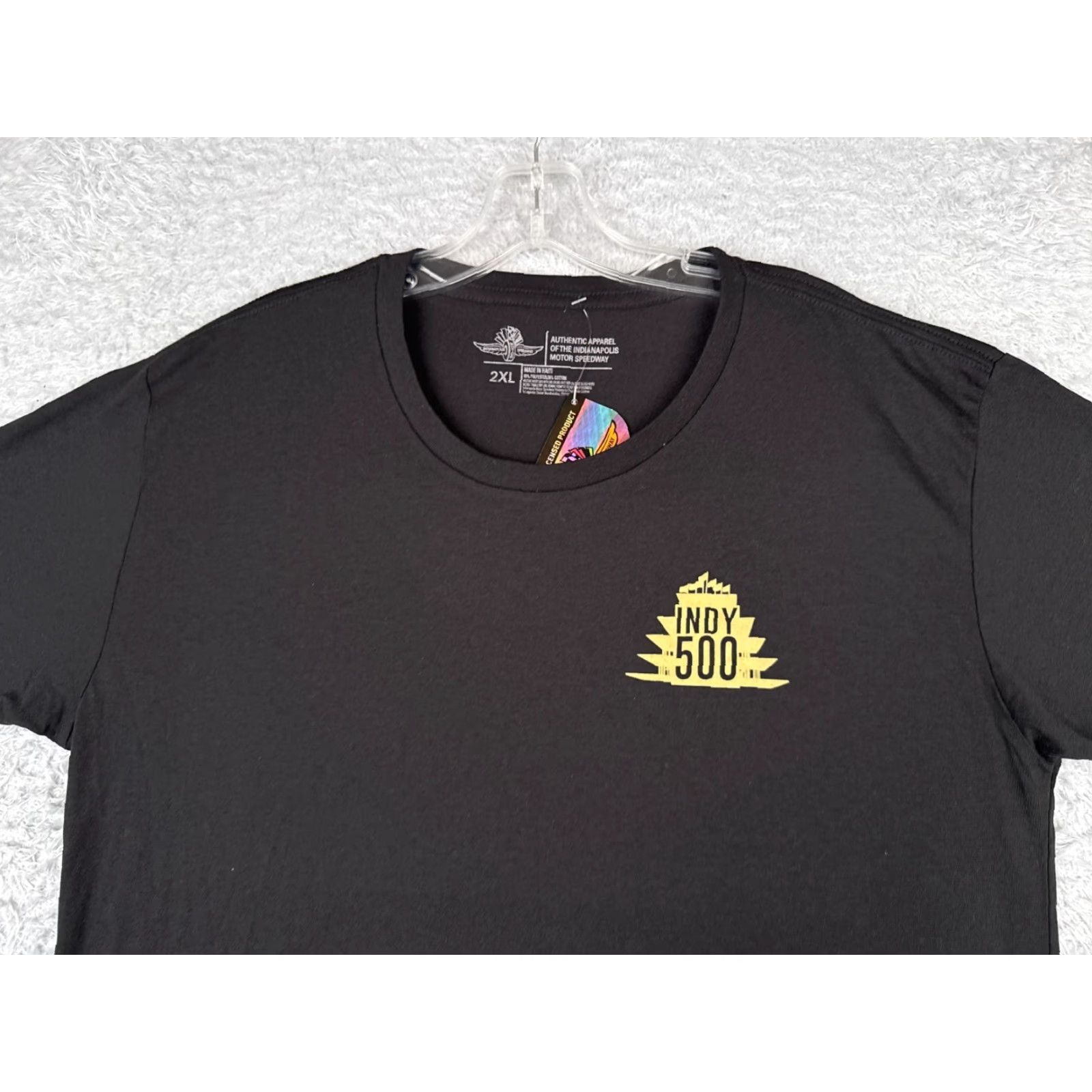 Vintage Indycar Authentics Shirt Womens 2XL Black Indycar Shirt Cropped T-Shirt Casual Short Sleeve Crew Neck Size XXL / US 16-18 / IT 52-54 - 4 Thumbnail