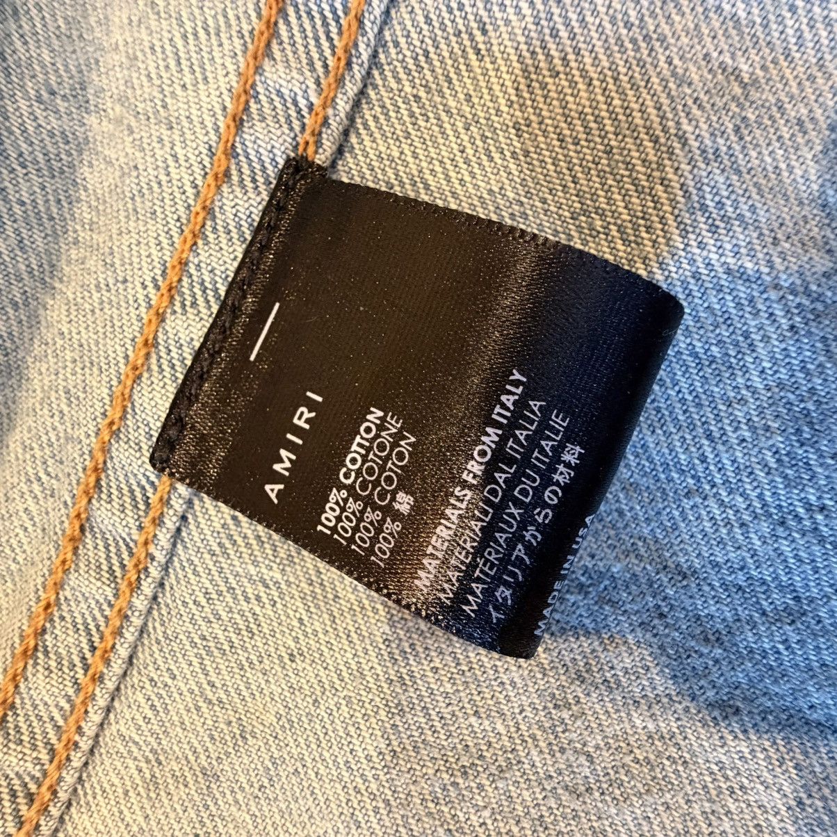 Amiri Amiri Los Angeles Indigo Denim Airbrush "Hollywood" Jacket Size L / US 10 / IT 46 - 6 Thumbnail