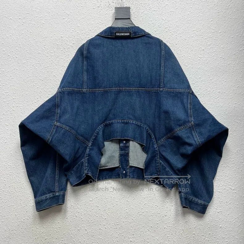Balenciaga Balenciaga Inverted Irregular Denim Jacket Size XS / US 0-2 / IT 36-38 - 2 Thumbnail