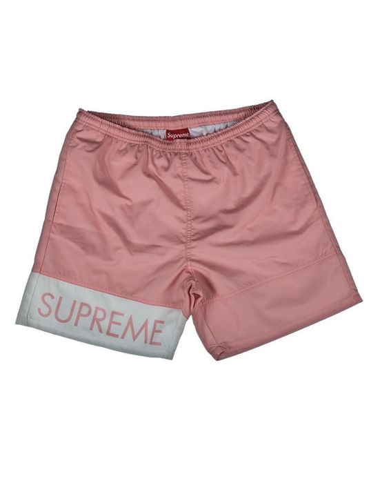 Supreme Supreme Banner Water Shorts Pink XL | Grailed