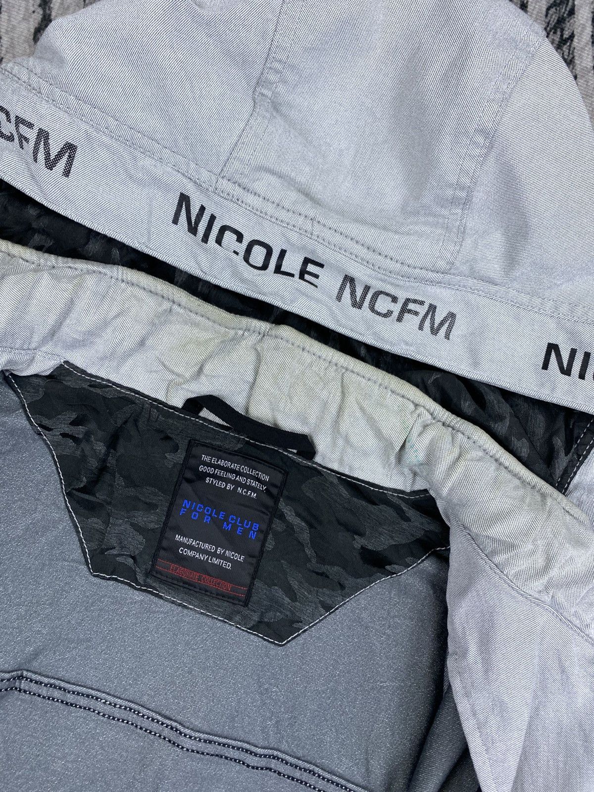 Nicole Club Vintage Nicole NCFM Light Grey Zip-Up Hooded Jacket Size US M / EU 48-50 / 2 - 10 Thumbnail