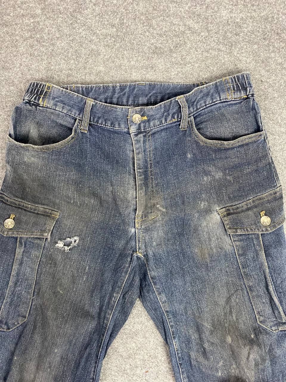 Japanese Brand japanese brand cargo worker distressed denim Size US 34 / EU 50 - 8 Thumbnail