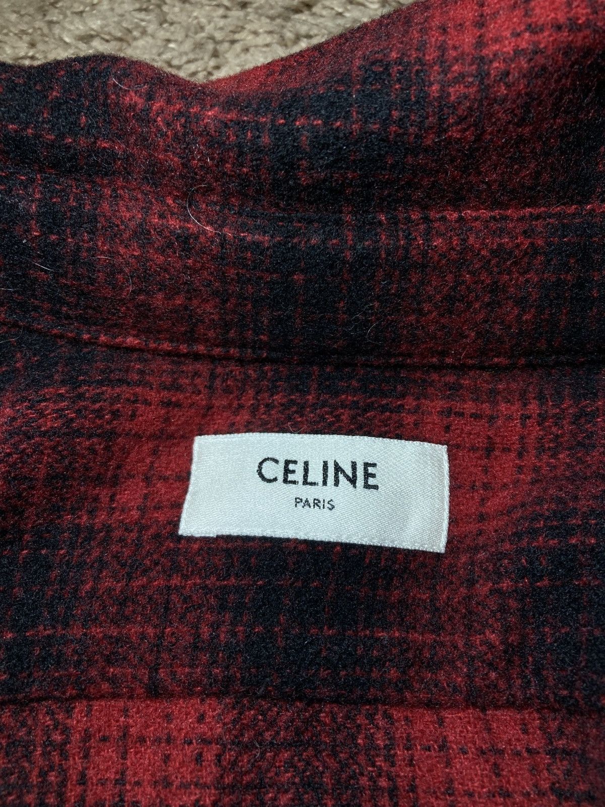 Celine AW22 Celine Lumberjack Flannel Oversized 2022 Hedi Plaid Boy Size US S / EU 44-46 / 1 - 3 Thumbnail