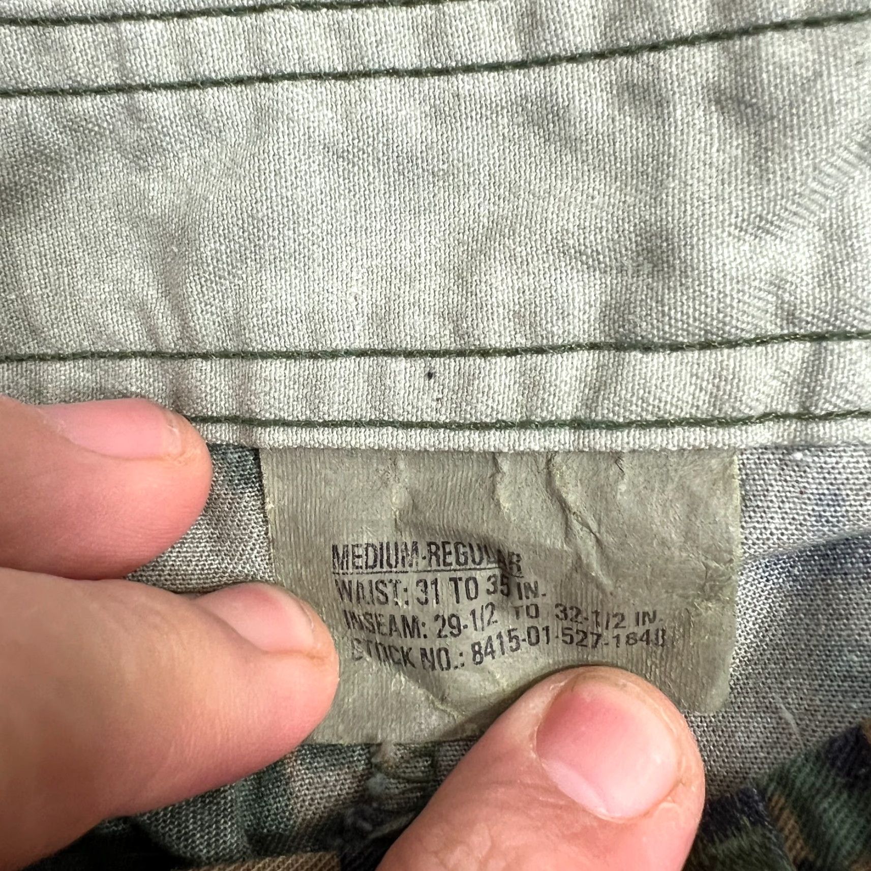 Vintage MCCUU Woodland MARPAT Cargo Pants Mens M Camouflage Workwear Cargo Pockets Straight Leg 32in Inseam Mens Size US 31 - 6 Thumbnail