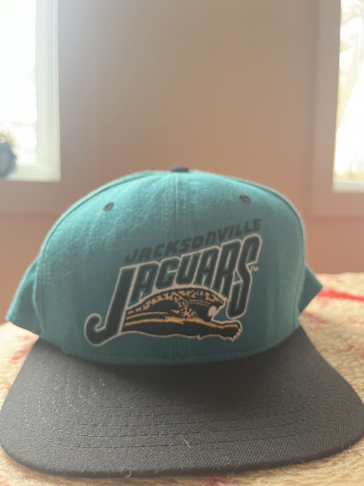 New Era Vintage New Era Jacksonville Jaguars SnapBack Hat Size 46 - 1 Thumbnail