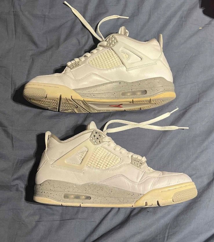 Nike Used Jordan 4 White Oreo 2021 Size US 11.5 / EU 44-45 - 2 Thumbnail