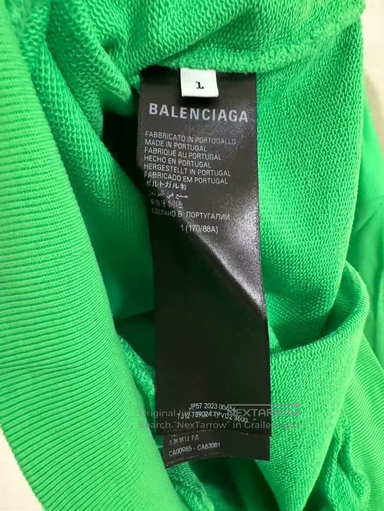 Balenciaga Balenciaga Green Embroidered Coke Logo Print Hooded Sweats Size US S / EU 44-46 / 1 - 4 Thumbnail