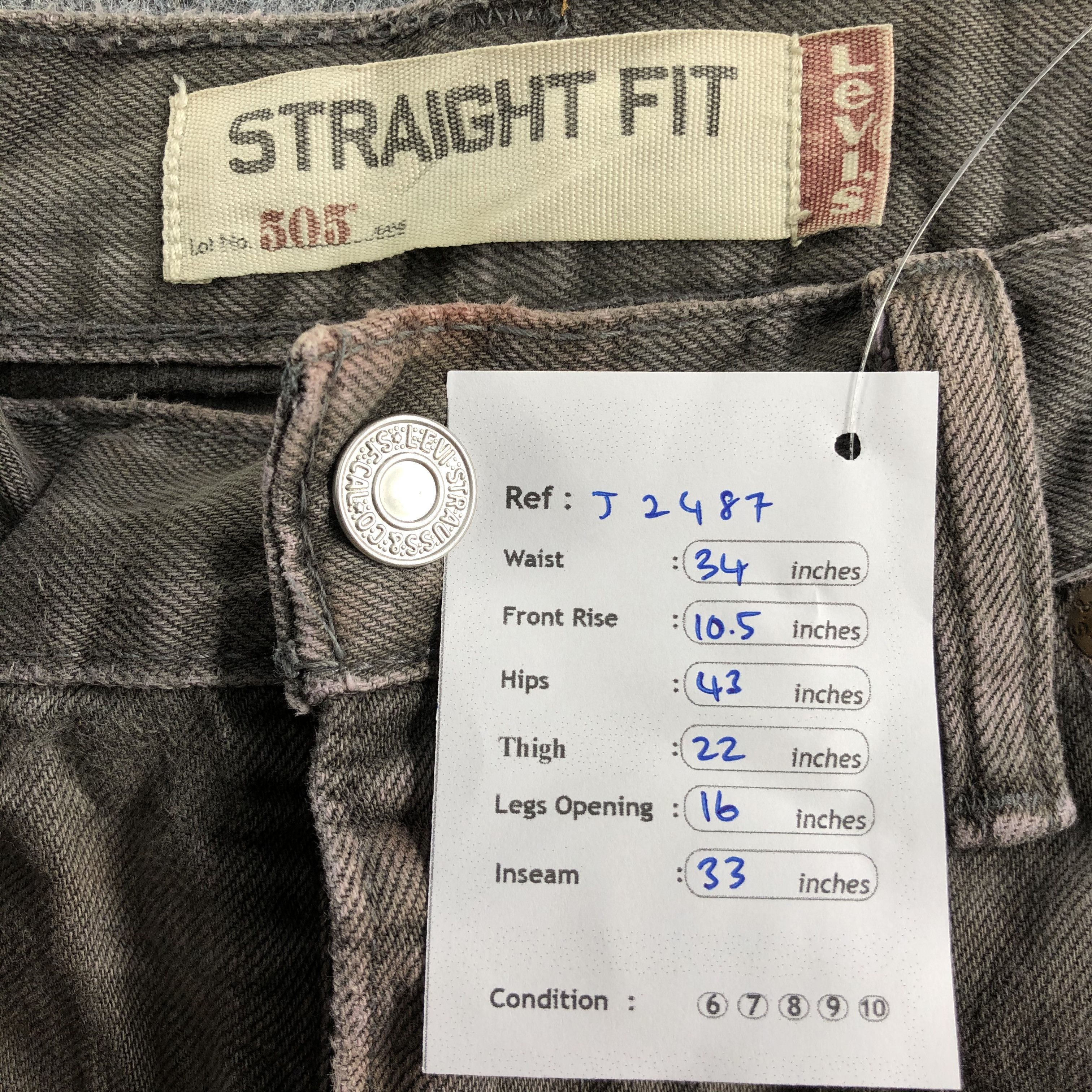Levi's Vintage Levis 505 Jeans-J2487 Size US 34 / EU 50 - 14 Thumbnail