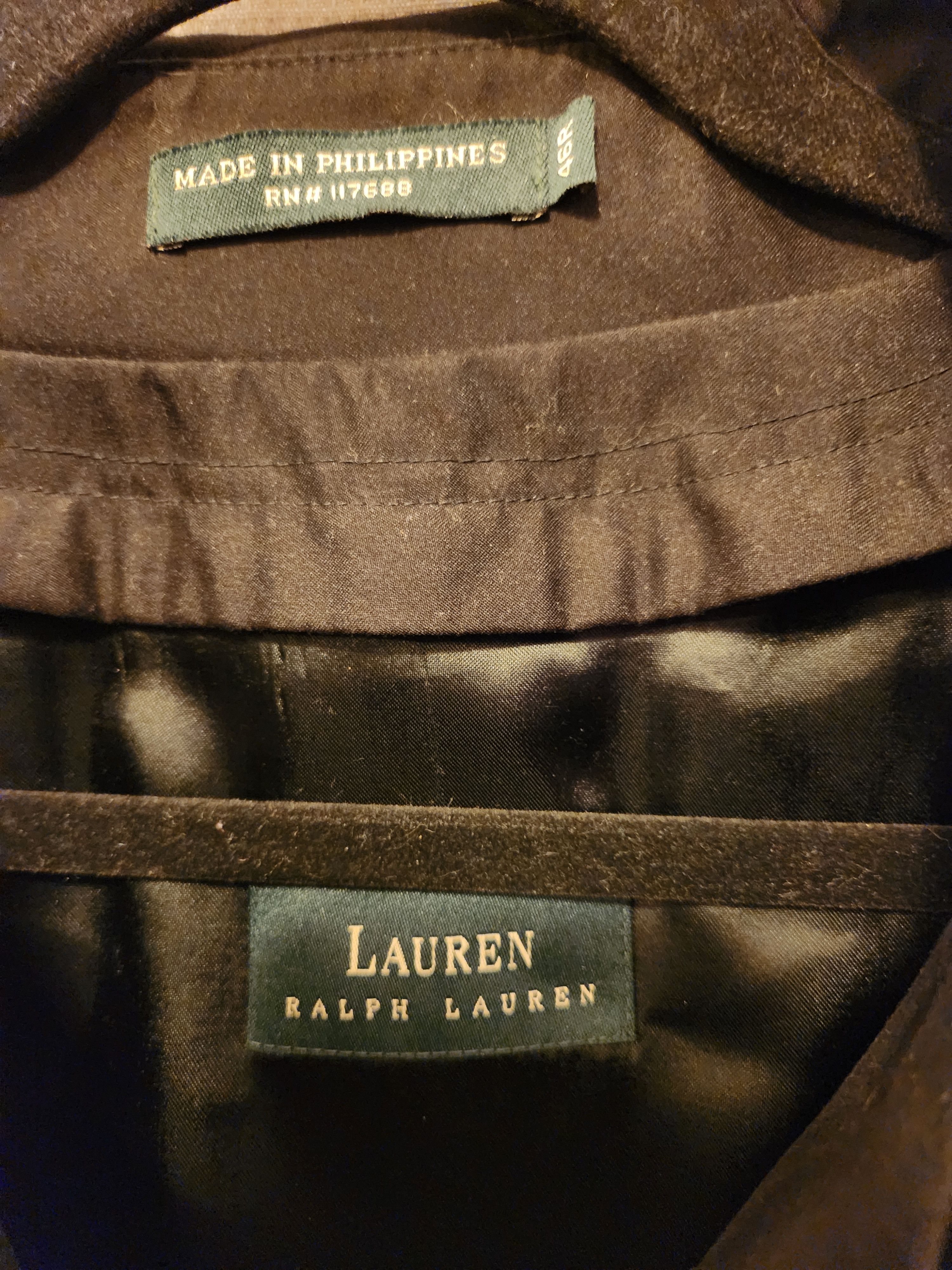 Lauren Ralph Lauren Vintage 80's Men's Navy Blue Trench Coat Size US XL / EU 56 / 4 - 3 Thumbnail