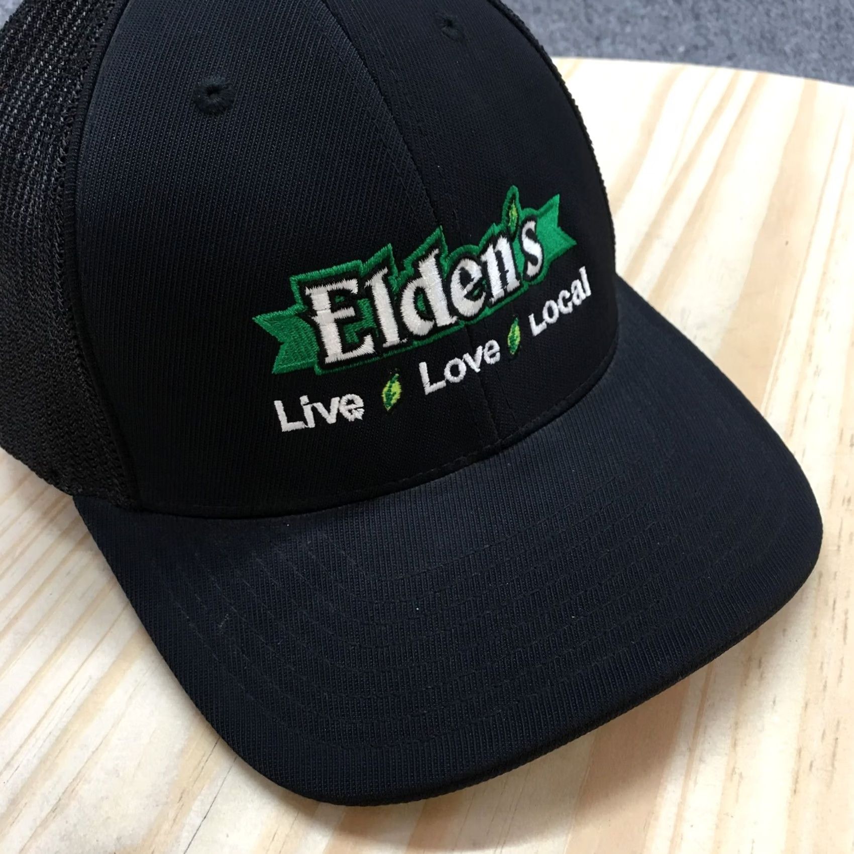 Logo 7 Elden'S Pacific Headwear Baseball Cap Mens Black S-M Adjustable Embroidered Logo Size ONE SIZE - 4 Thumbnail
