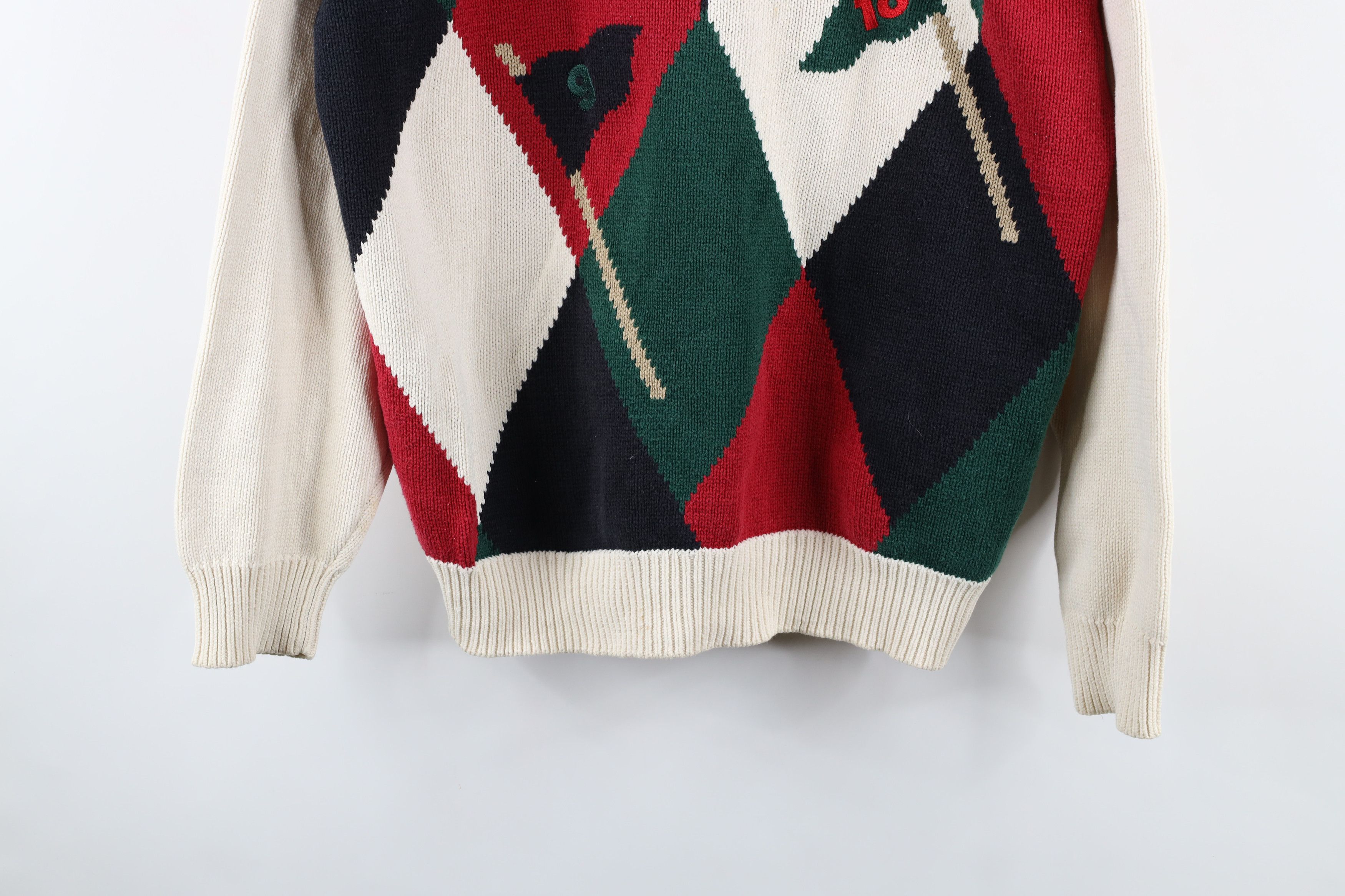 Vintage Vintage 90s Streetwear Golfing Golf Knit Sweater Cotton Size US XL / EU 56 / 4 - 3 Thumbnail