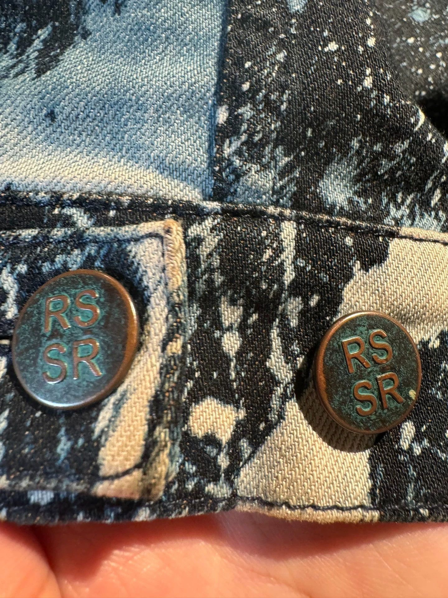 Raf Simons Raf Simons Splash denim jacket Size US L / EU 52-54 / 3 - 4 Thumbnail