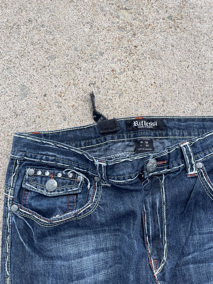 Other Riflessie Embroidered y2k Baggy Denim Size US 36 / EU 52 - 7 Thumbnail
