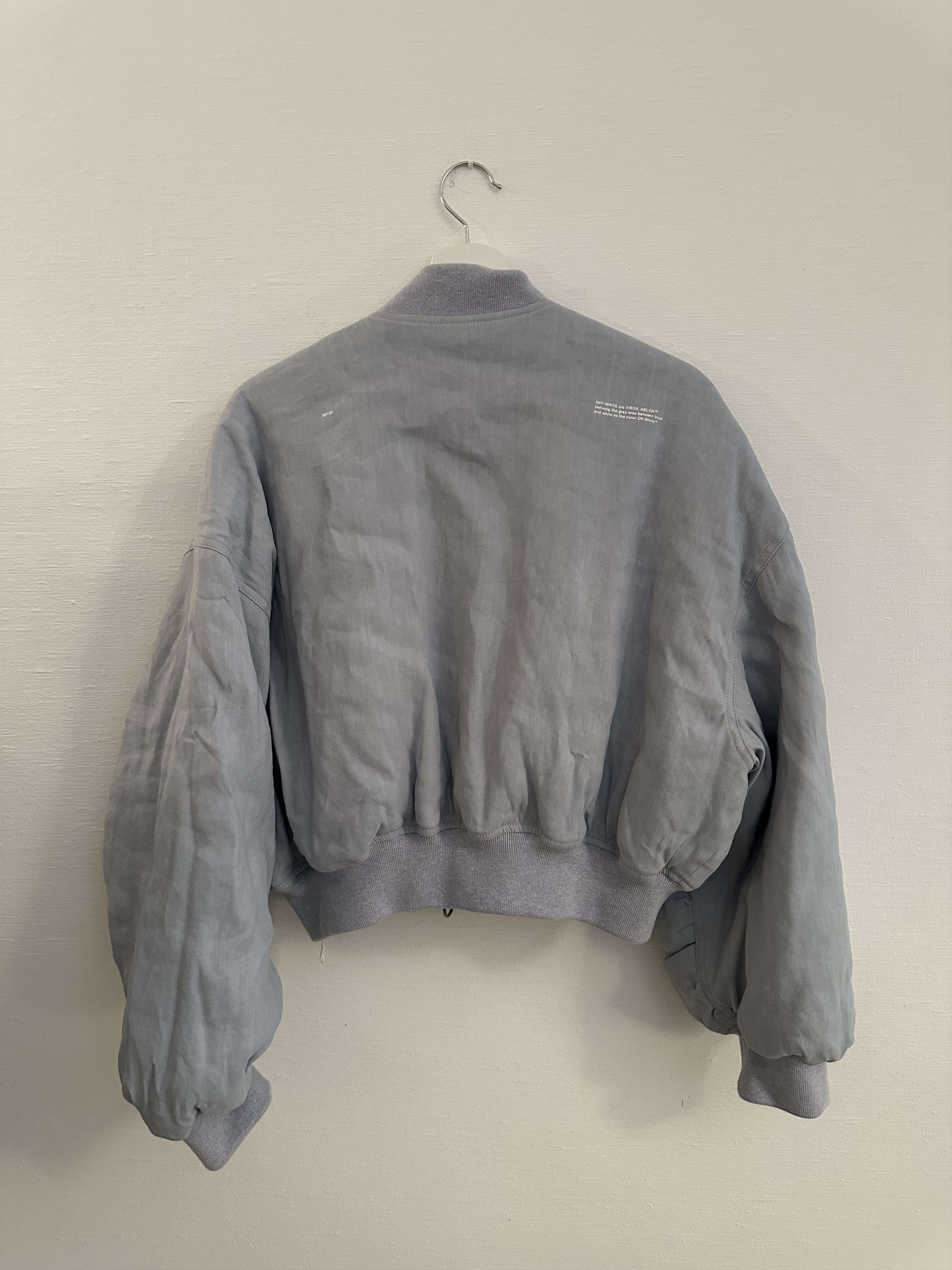 Off-White Off White by Virgil Abloth Bomber light blue Size M / US 6-8 / IT 42-44 - 7 Thumbnail
