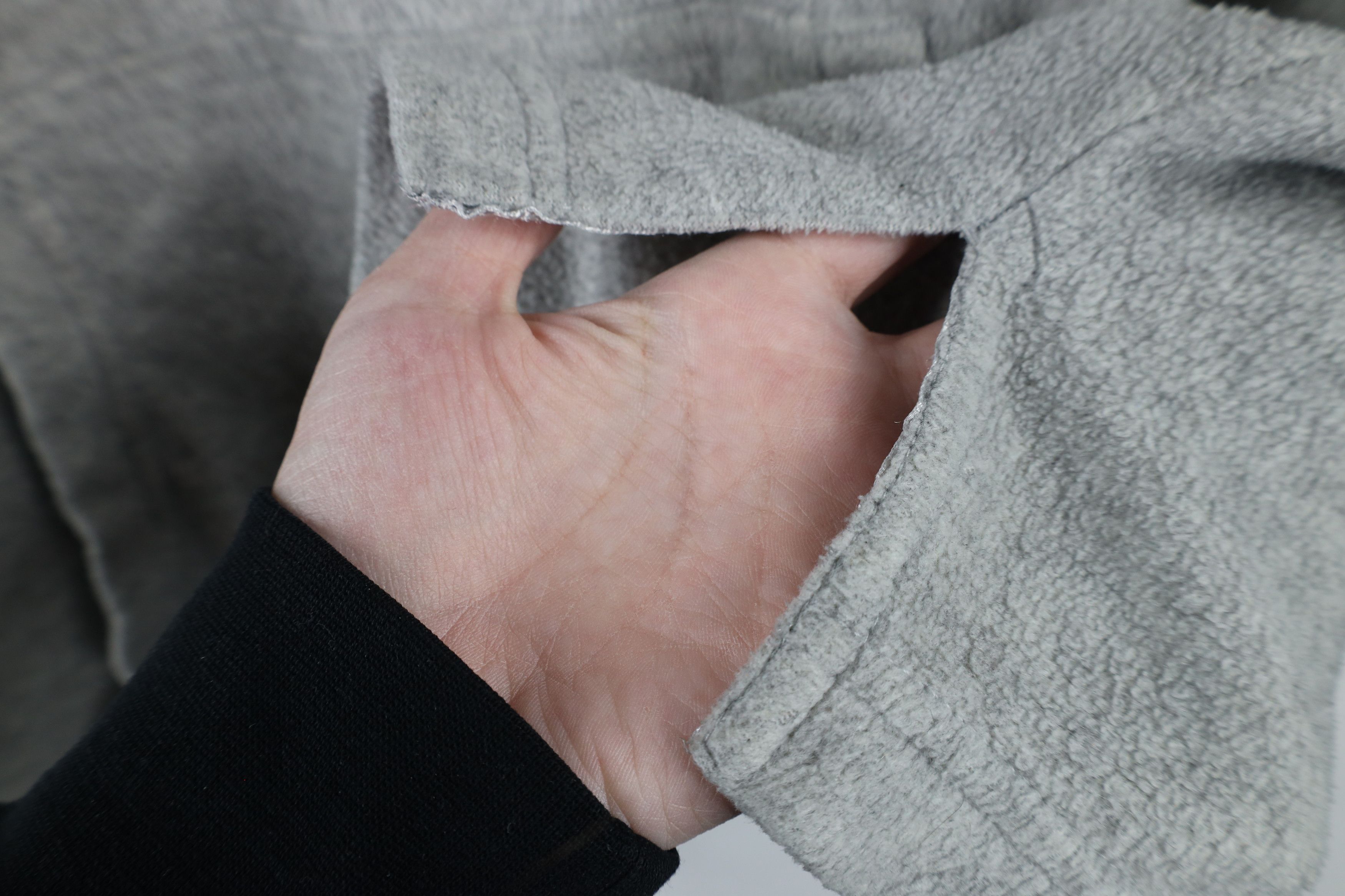 Disney × Vintage Vintage 90s Disney Mickey Mouse Half Zip Fleece Hoodie Gray Size XXL / US 16-18 / IT 52-54 - 10 Thumbnail