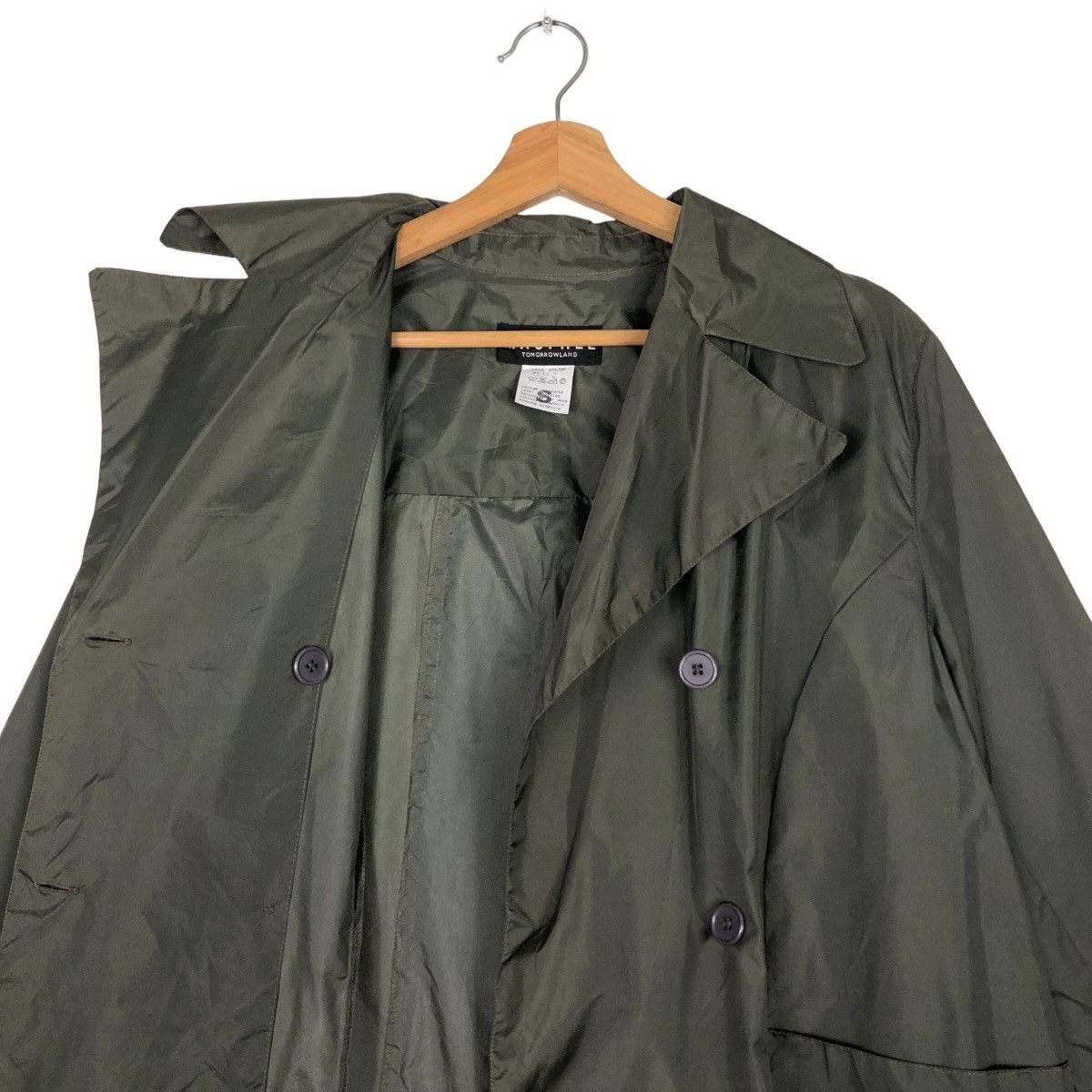 Issey Miyake 🔥Vtg Long Jacket Double Breast Macphee Tomorrowland Japan Size US S / EU 44-46 / 1 - 10 Thumbnail