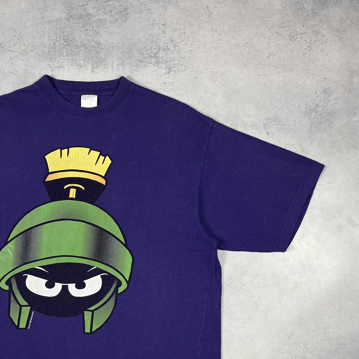 Warner Bros Vintage Warner Bros. Marvin The Martian Cartoon T Shirt 1998 Size US XL / EU 56 / 4 - 3 Thumbnail