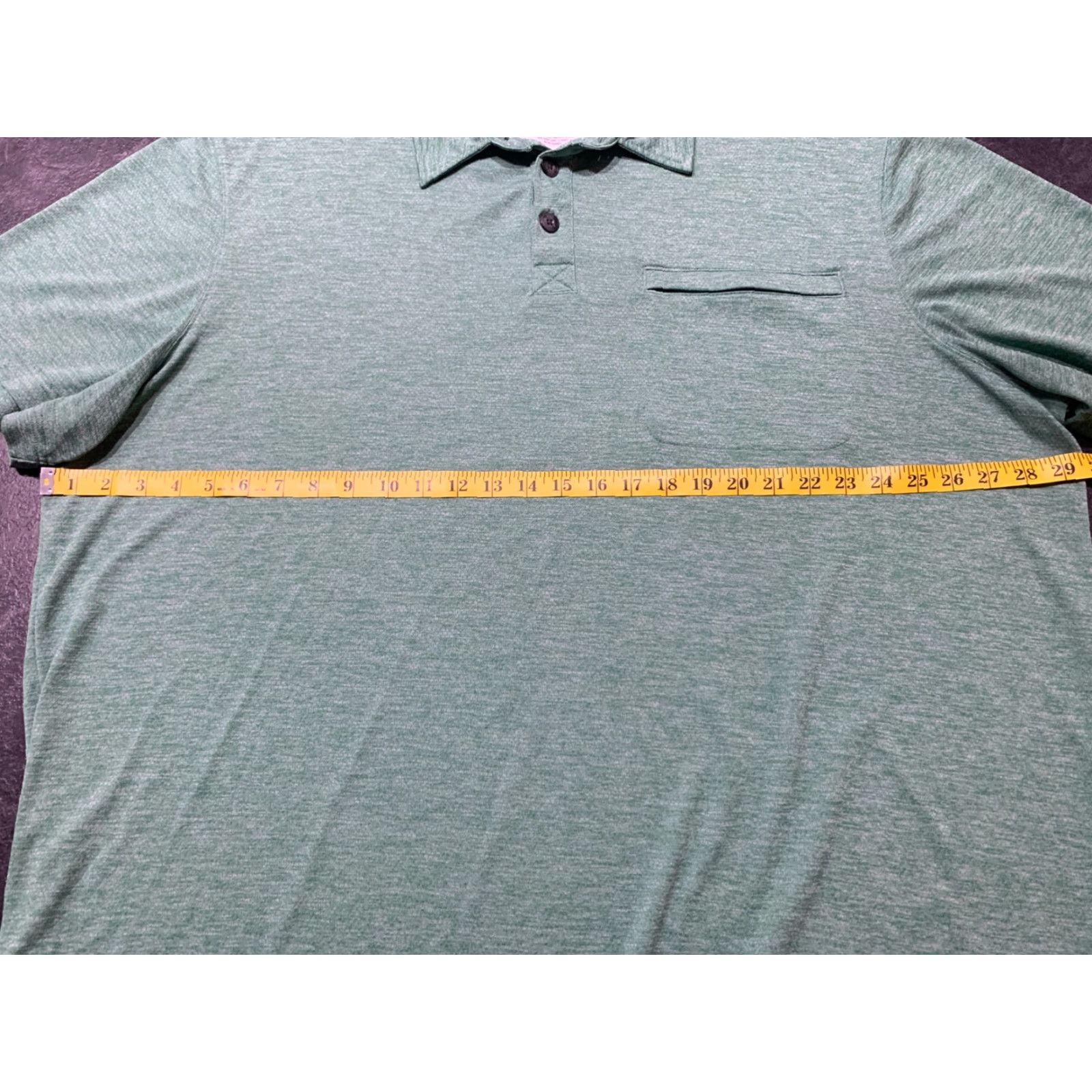 Duluth Trading Company Duluth Trading Co. Men's Short Sleeve Polo Shirt 2XL Green Wicking Casual Size US XXL / EU 58 / 5 - 7 Thumbnail