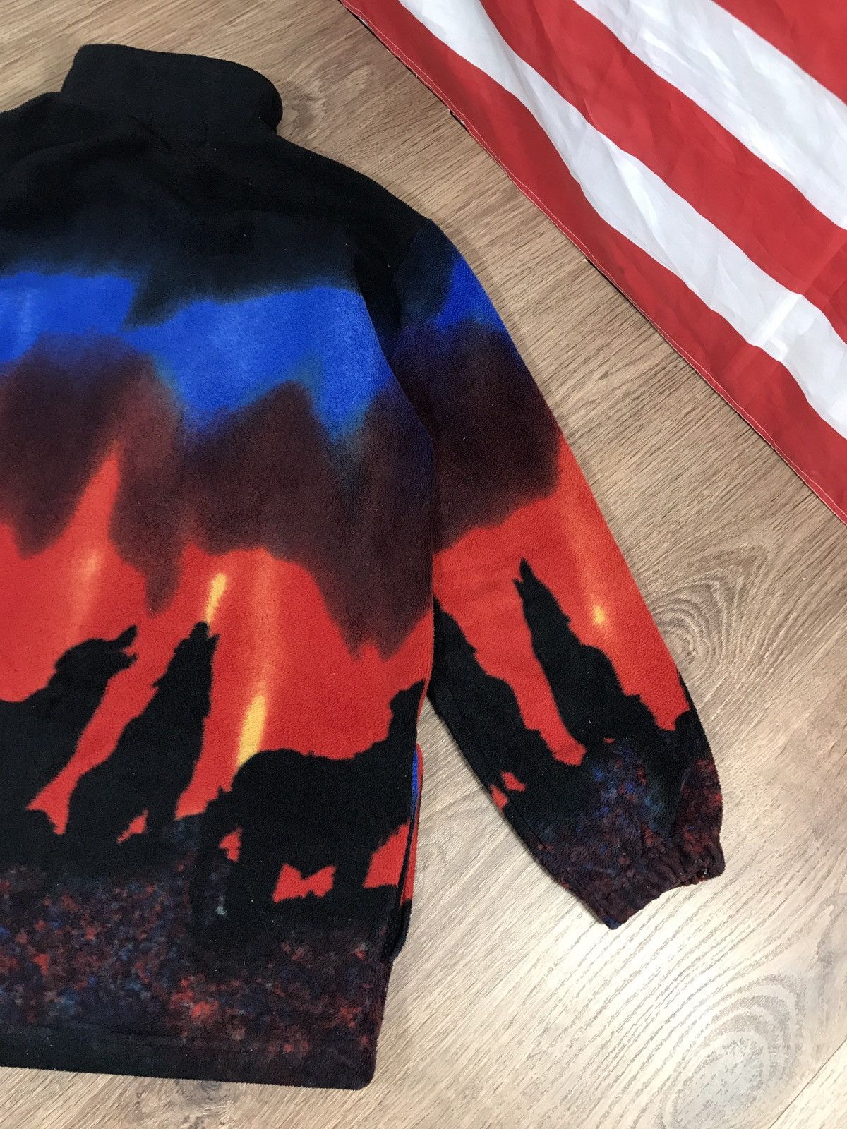 Other Jacques Lorant Wolf Animal Fleece Jacket Kanye West Style Size US L / EU 52-54 / 3 - 11 Thumbnail