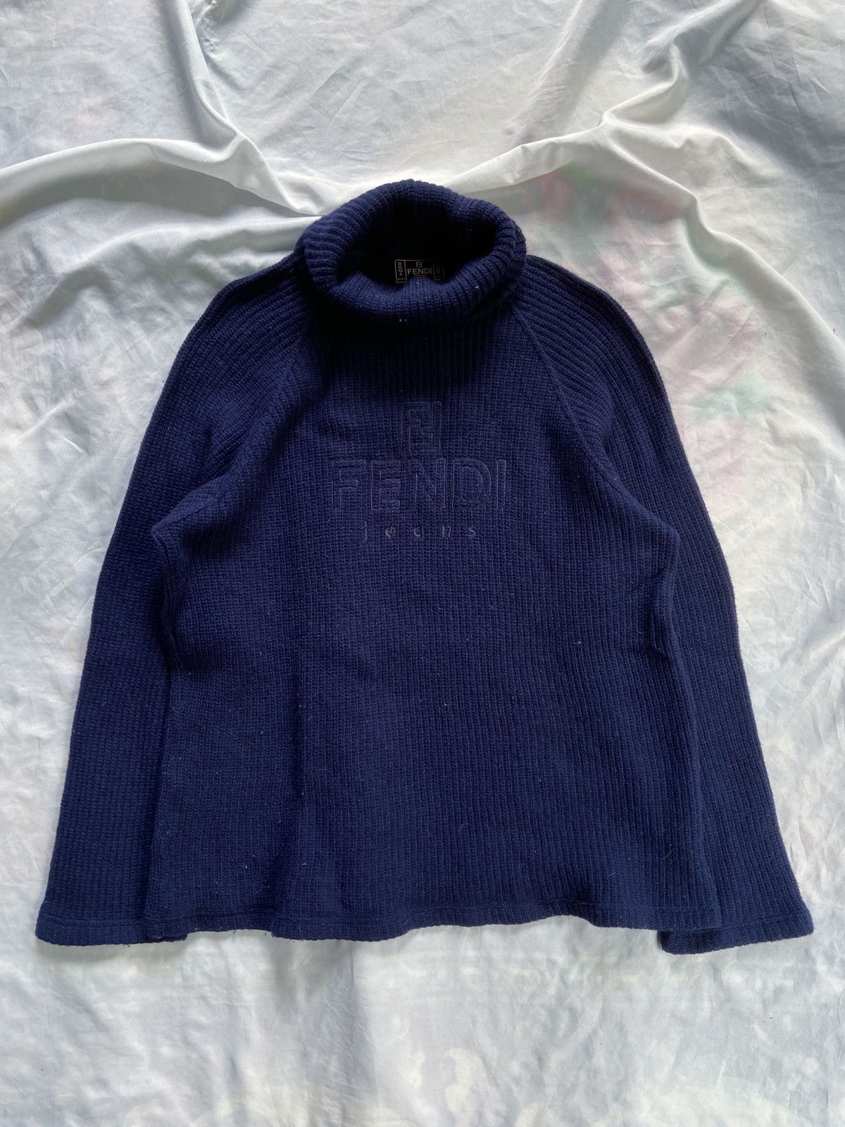 VINTAGE FENDI FF TURTLENECK CASUAL KNIT
