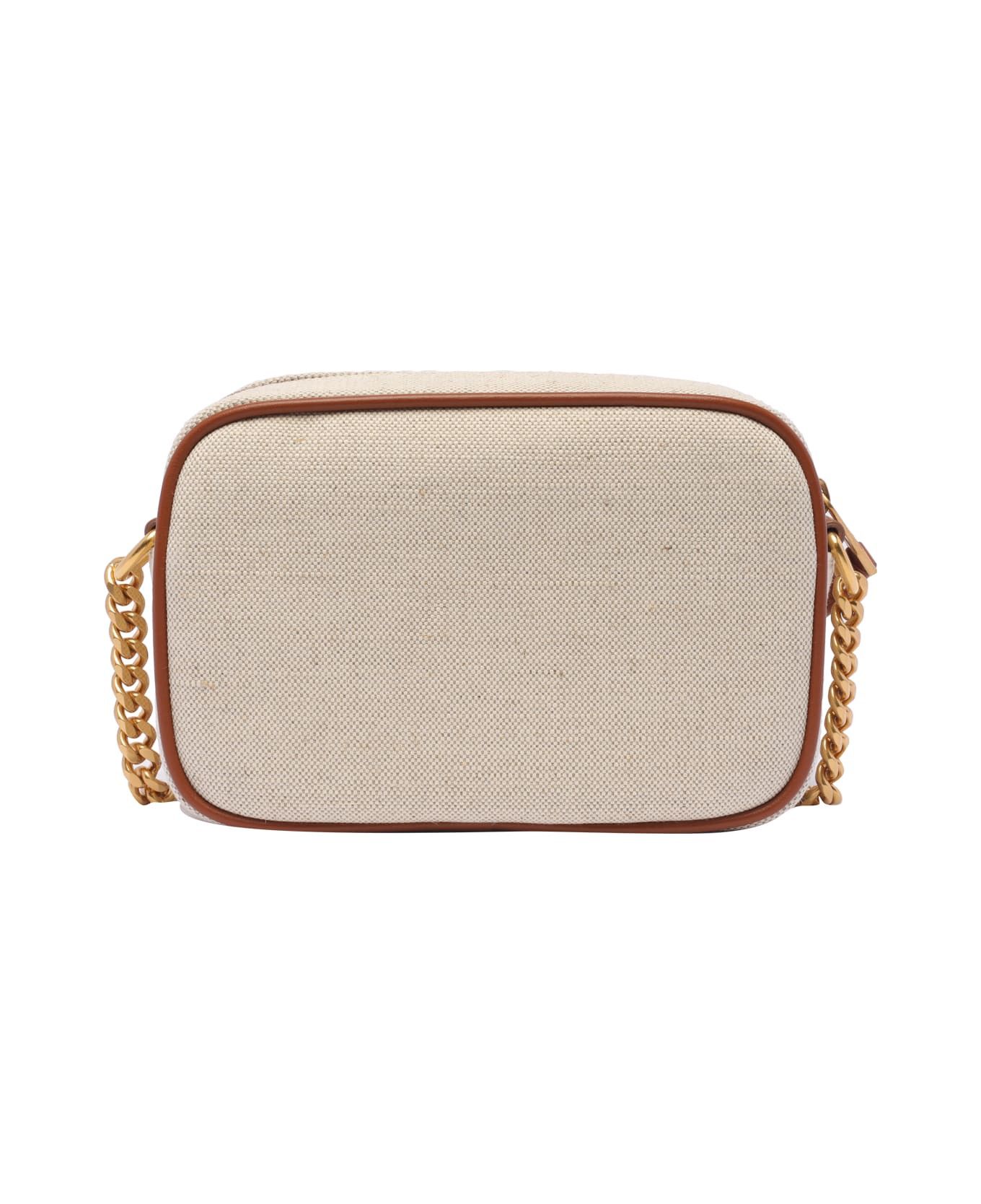 Balmain o1s1wg111225 Size:OS/B-Army Camera Case in White/Brown Size ONE SIZE - 4 Thumbnail