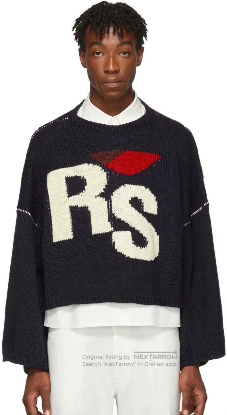 Raf Simons Raf Simons Cropped Knit Sweater RS Design. Size US S / EU 44-46 / 1 - 5 Thumbnail