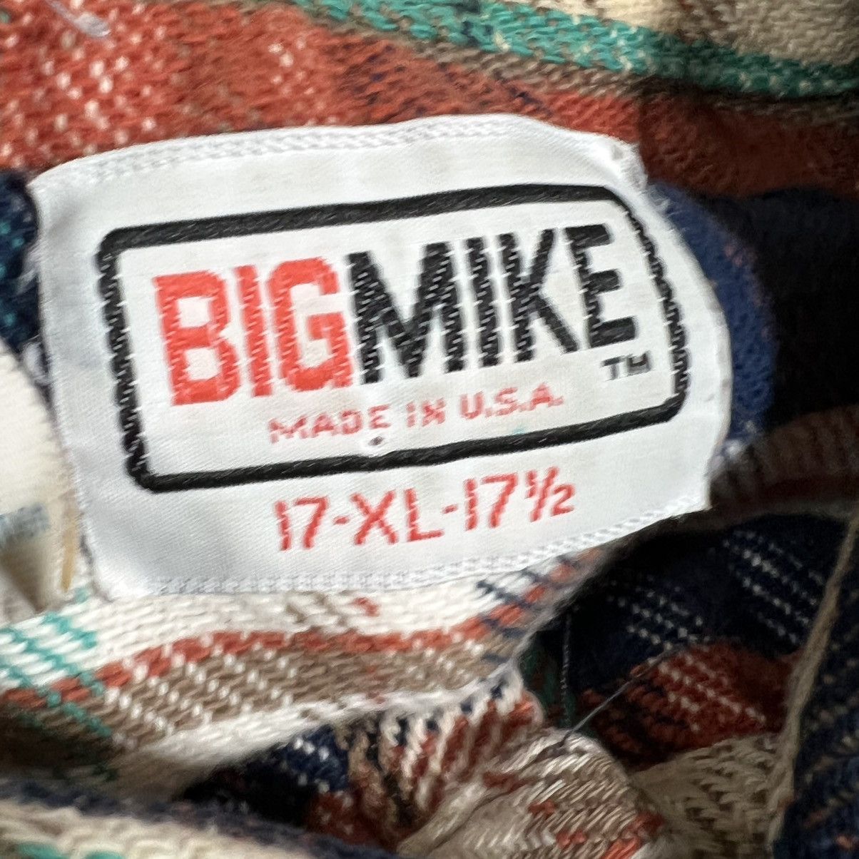 Other Vintage Big Mike Thick Plaid Flannel Button Down Shirt Size US XL / EU 56 / 4 - 7 Thumbnail