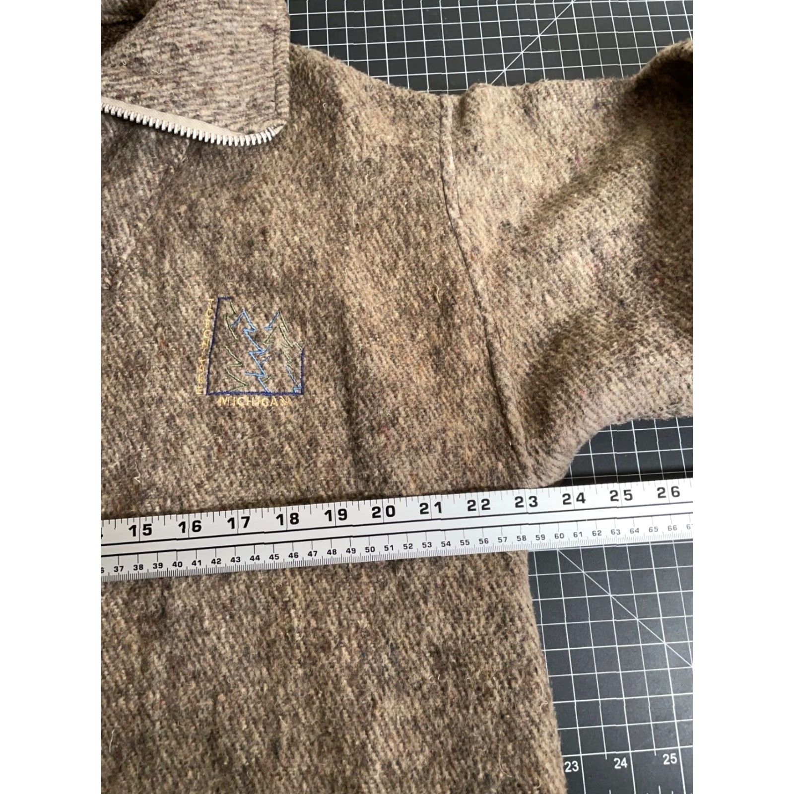 Vintage VINTAGE Earth Ragz Torch Lake Michigan 1/4 Zip Sweater Adult Medium Brown Pullover Size US M / EU 48-50 / 2 - 5 Thumbnail