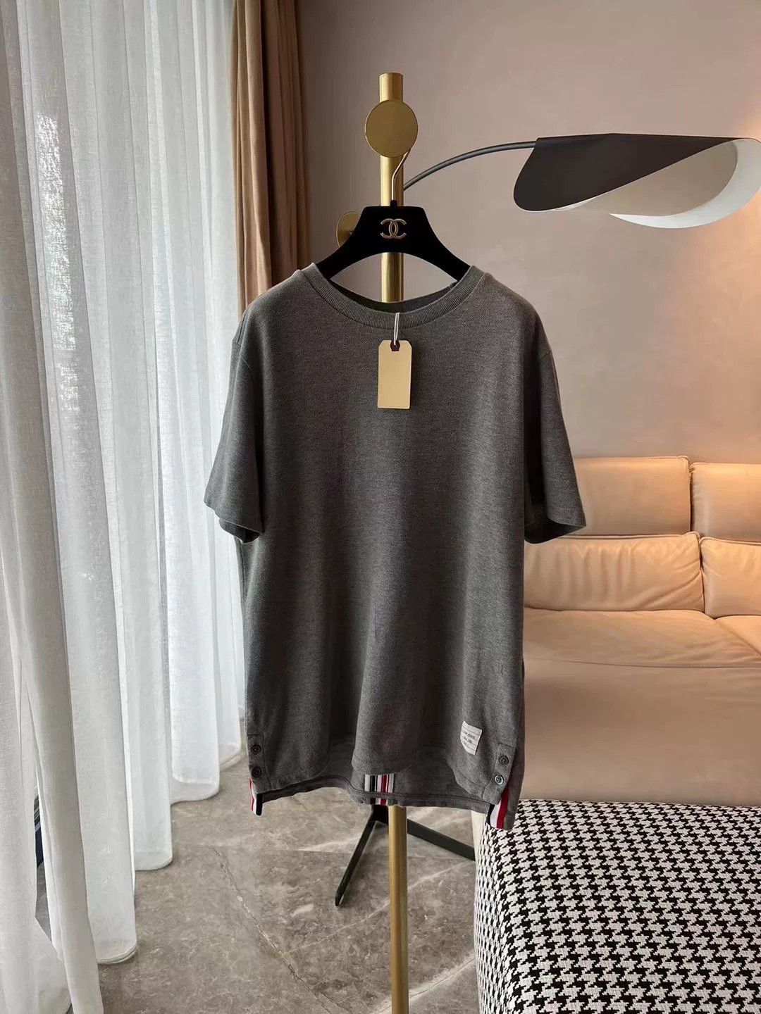 Thom Browne Thom Browne Gray Knit T-Shirt Size US M / EU 48-50 / 2 - 1 Thumbnail