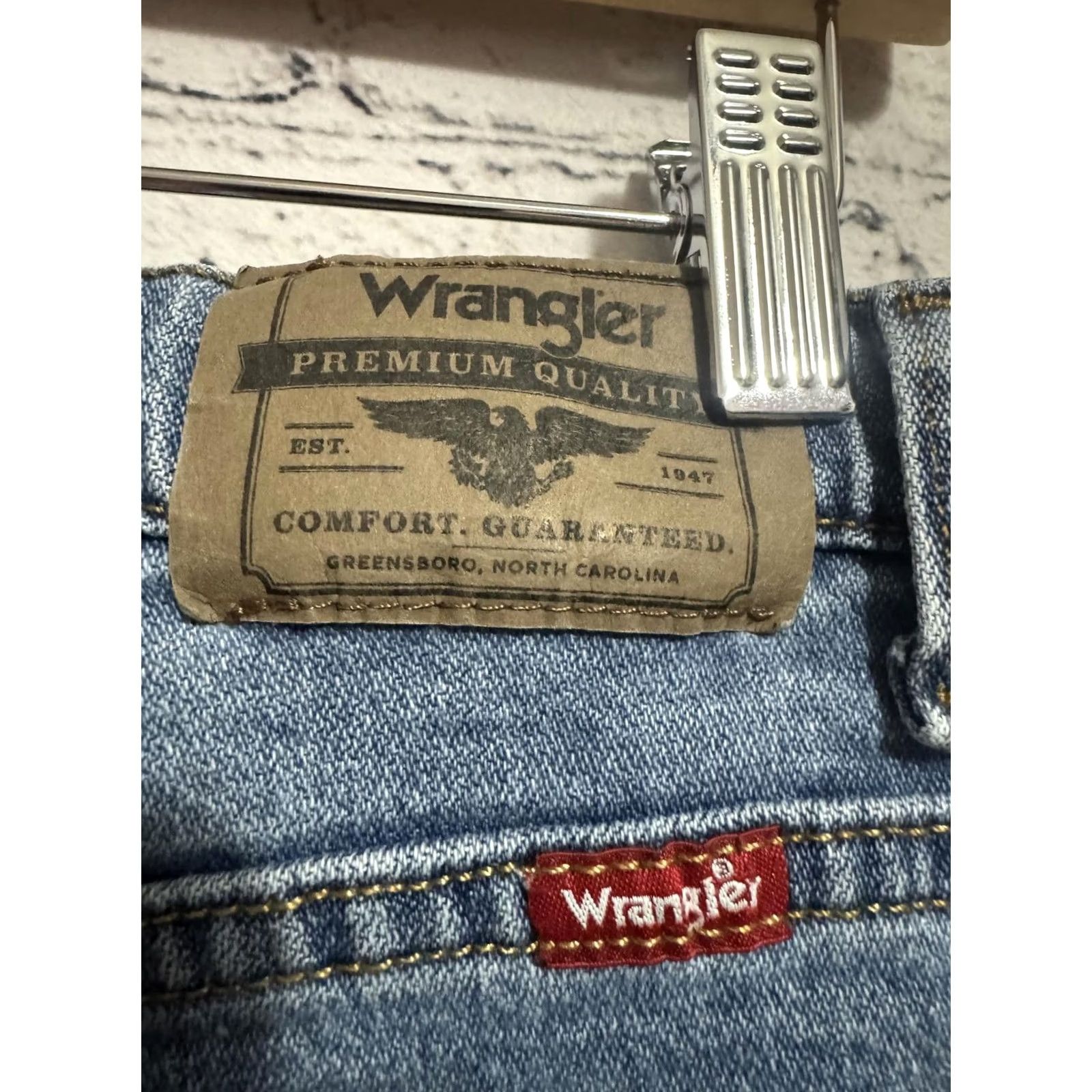 Wrangler Wrangler Jeans Straight Fit 27 28 Blue Women Regular Size 14 27in 28in Denim Cotton Button Size 27" / US 4 / IT 40 - 8 Thumbnail