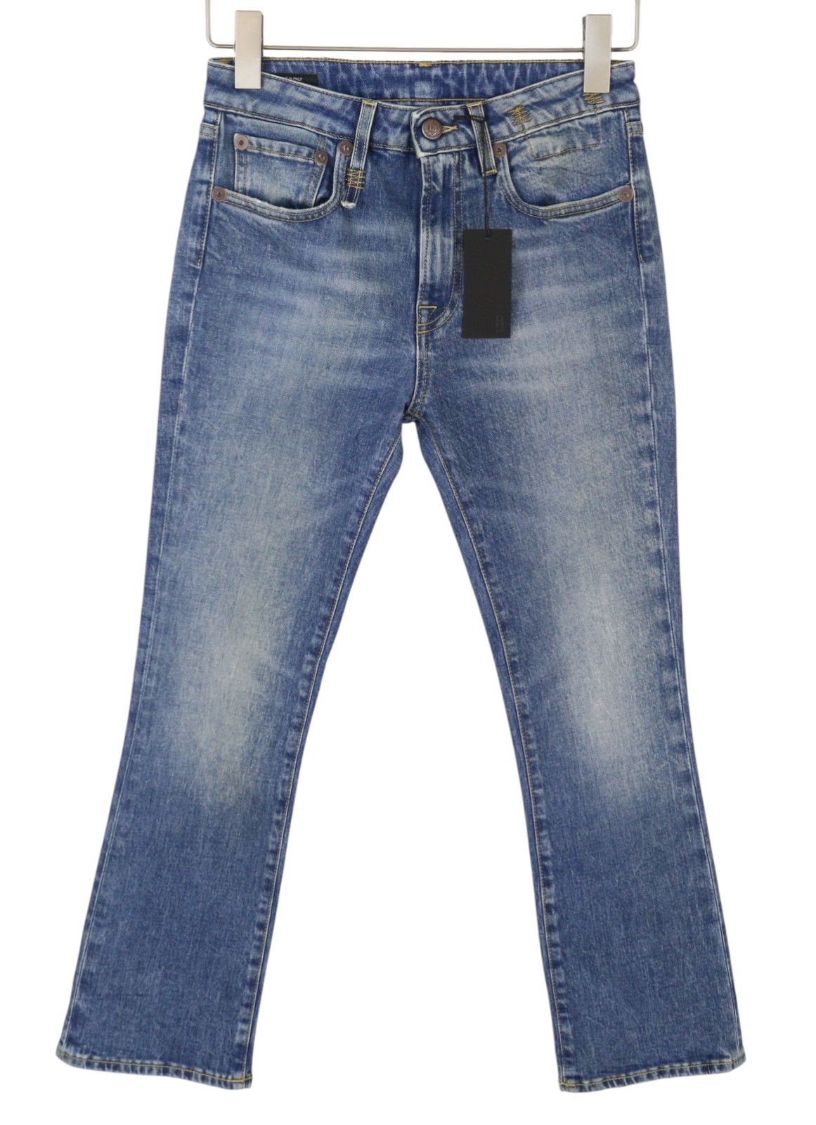 R13 KICK FIT 26 Jasper Stretch Faded Cropped Blue PS26 89042 Size 26" / US 2 / IT 38 - 2 Thumbnail