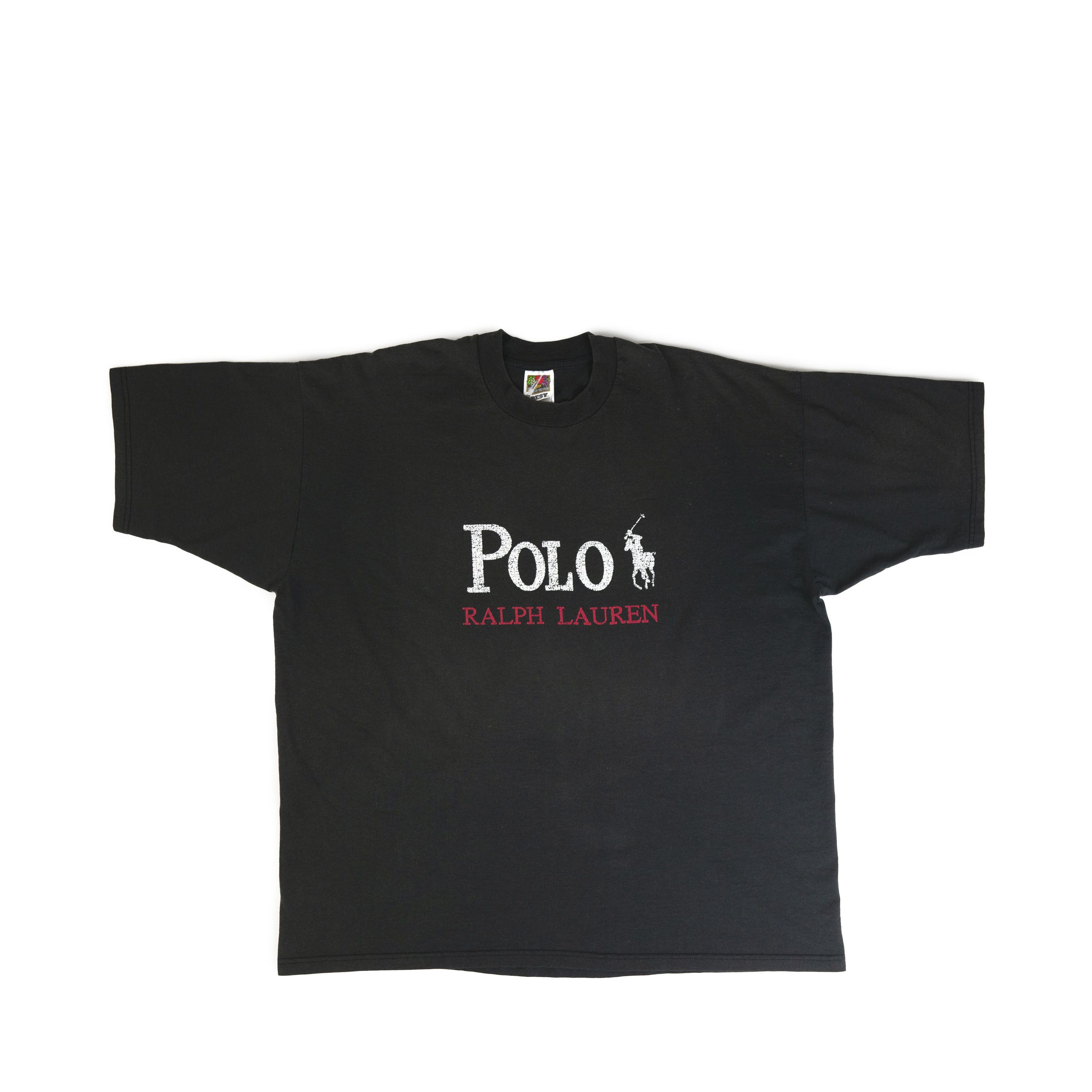 Fruit Of The Loom × Polo Ralph Lauren × Vintage Vintage 1990's Polo Ralph Lauren Bootleg Faded Tee Shirt Size US XXL / EU 58 / 5 - 1 Thumbnail