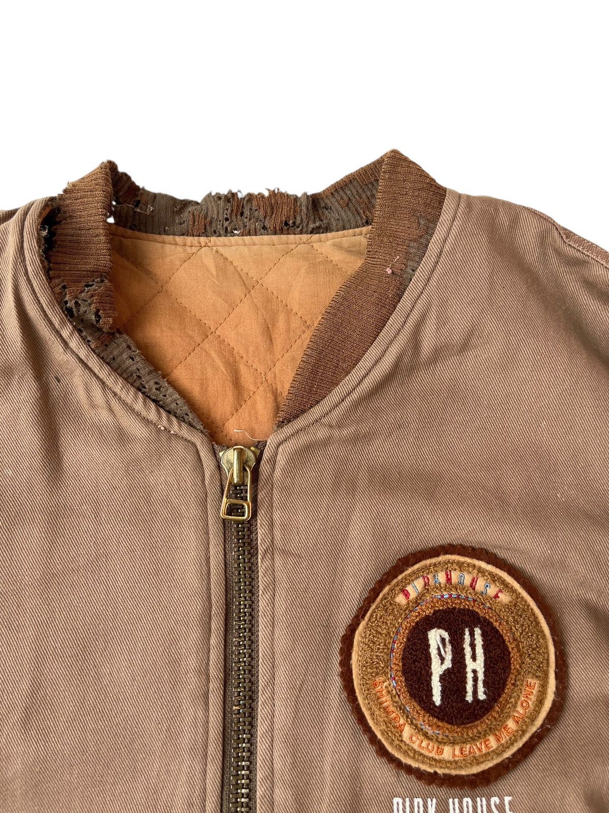 Pink House × Vintage VTG Pink House Bomber Jacket Style Size US L / EU 52-54 / 3 - 10 Thumbnail
