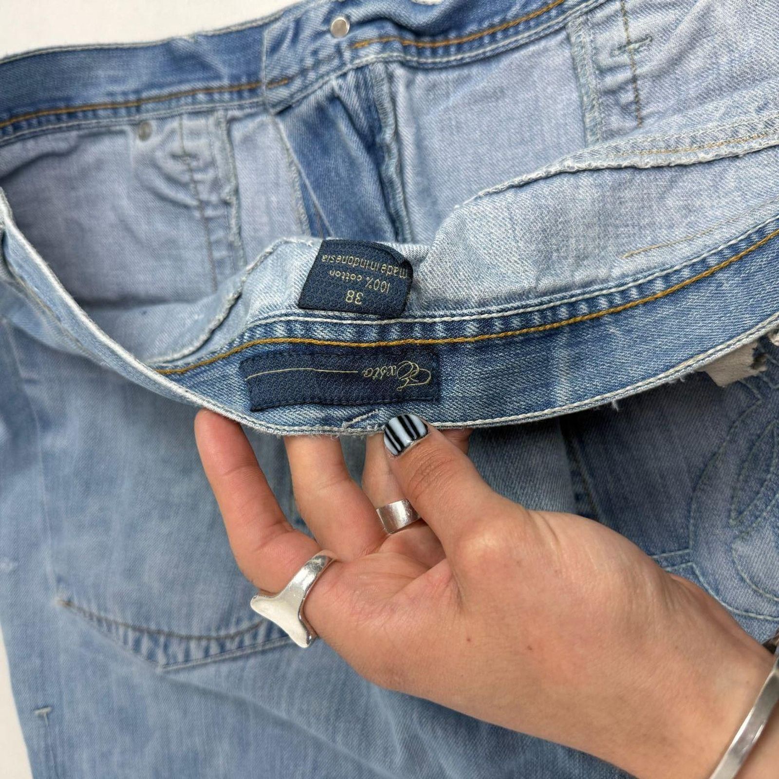 Ecko Unltd. × JNCO × Vintage Vintage y2k faded grunge baggy wide leg skater archive jeans Size US 38 / EU 54 - 6 Thumbnail