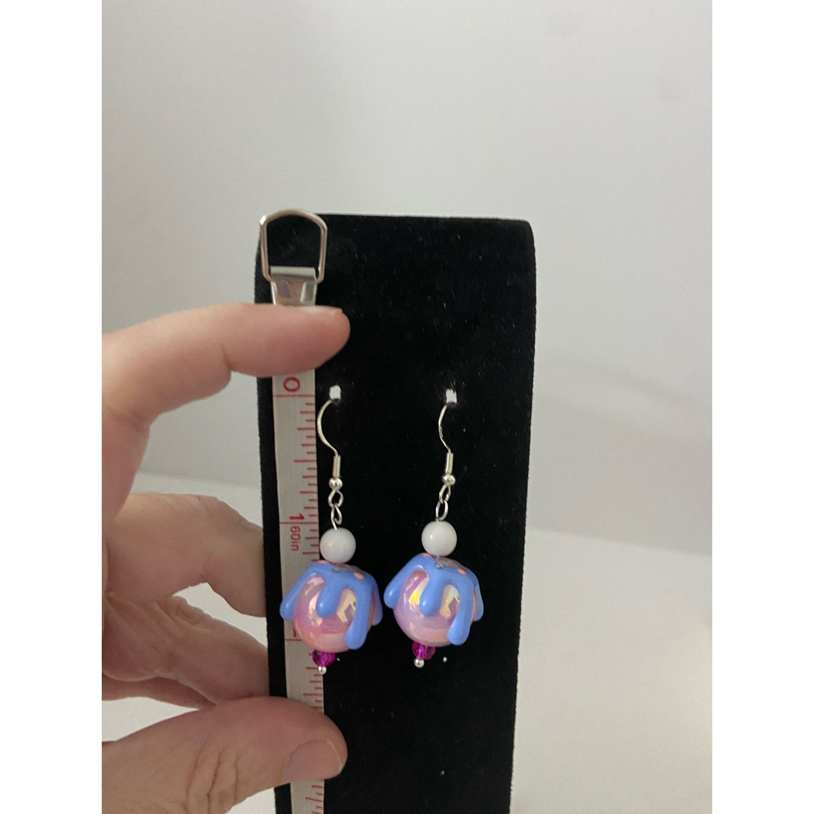 Handmade Pink ice cream earrings Size ONE SIZE - 3 Thumbnail
