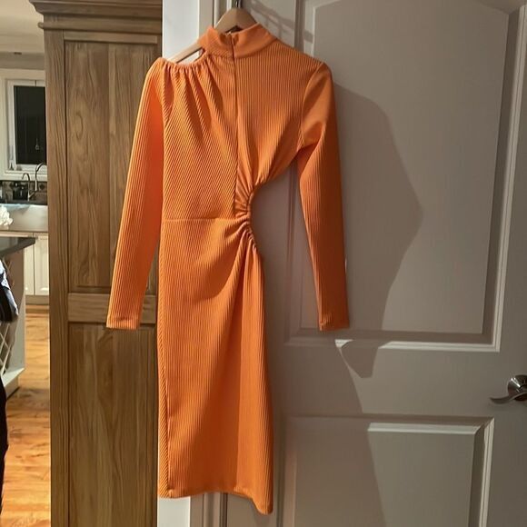Rotate Birger Christensen Alice cut out jersey midi
