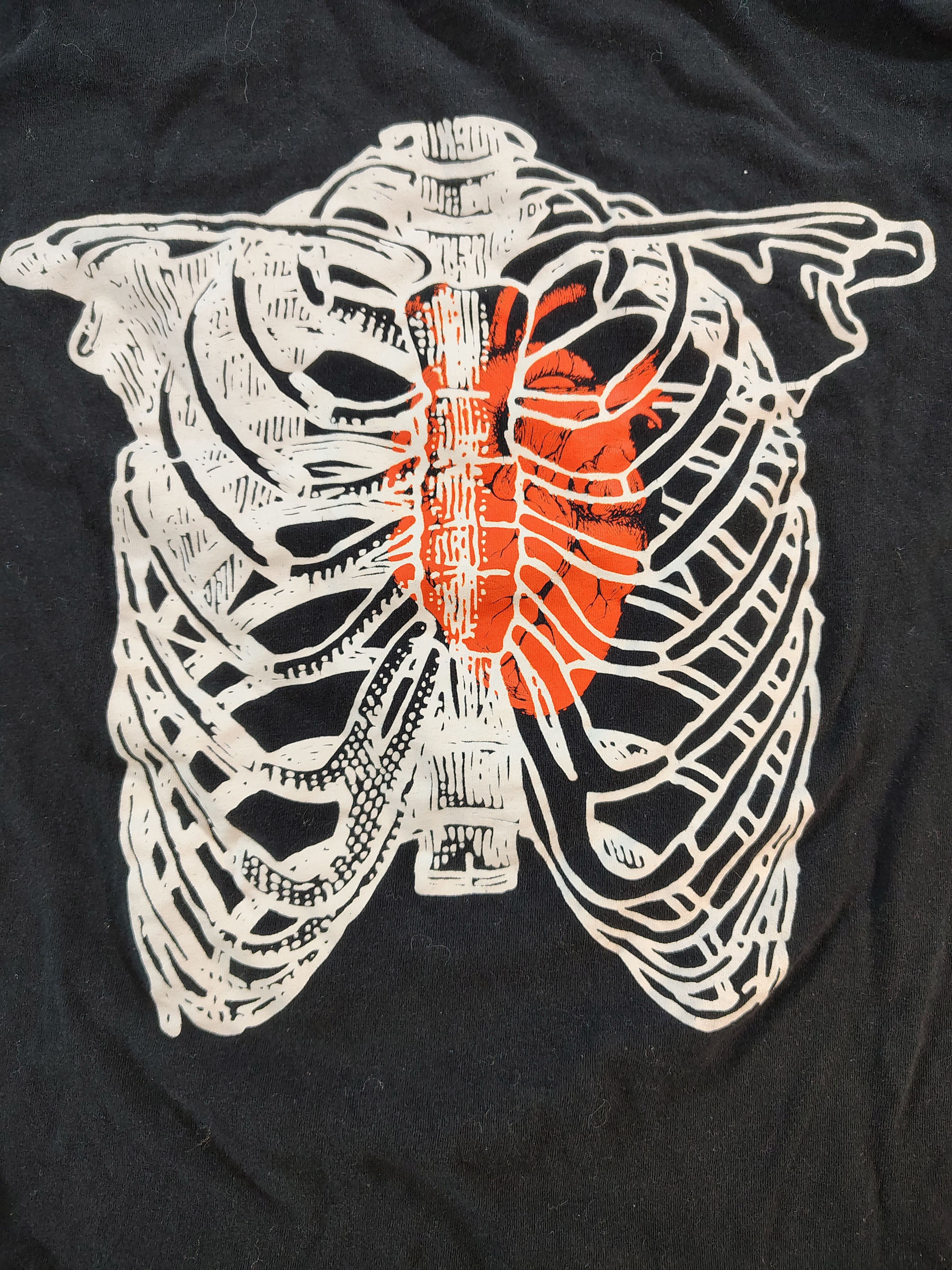 Other Men's Large Black Celebrate It Heart & Skellington T-Shirt Size US L / EU 52-54 / 3 - 2 Thumbnail