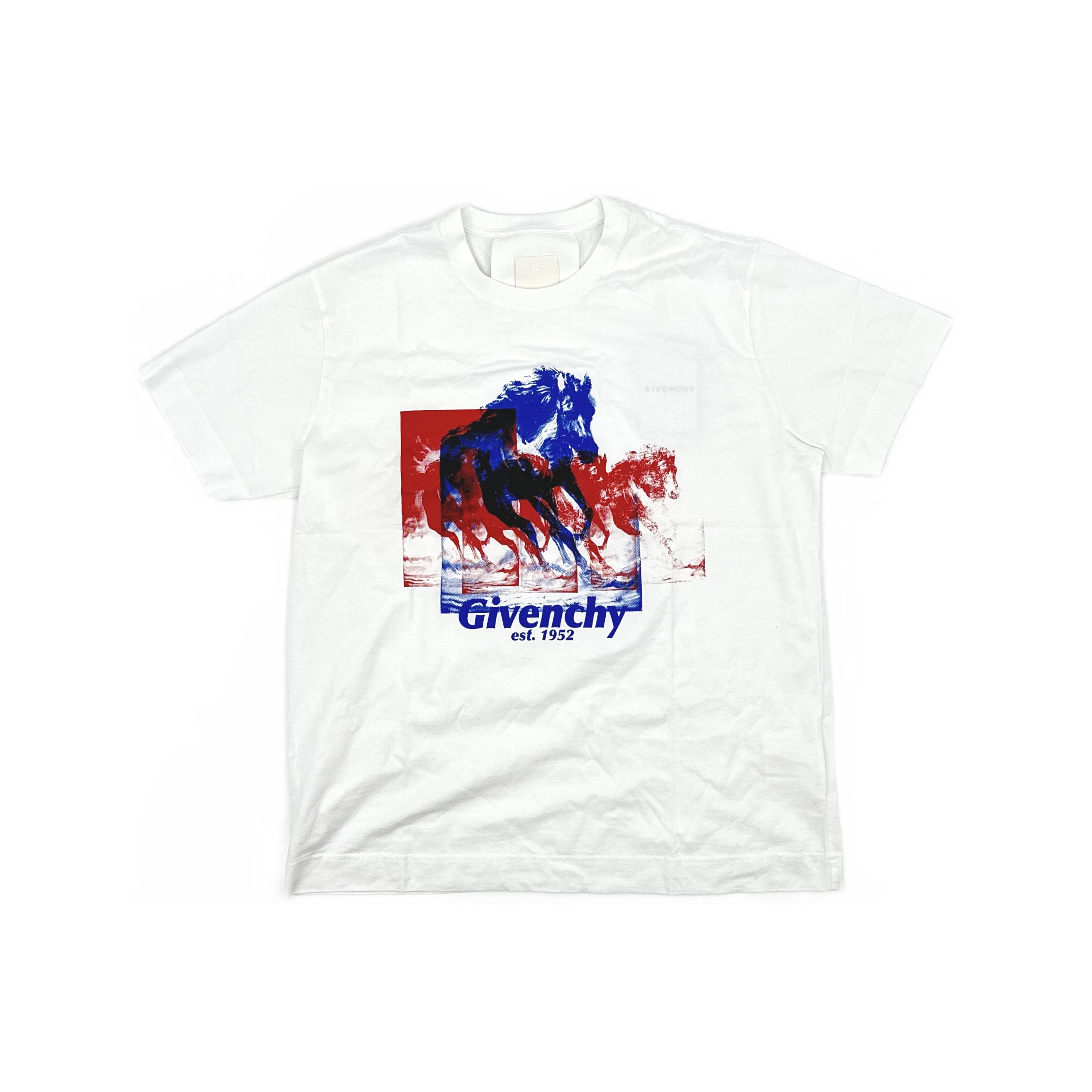 Givenchy Givenchy Horse Print T-Shirt Size L Size US L / EU 52-54 / 3 - 1 Thumbnail