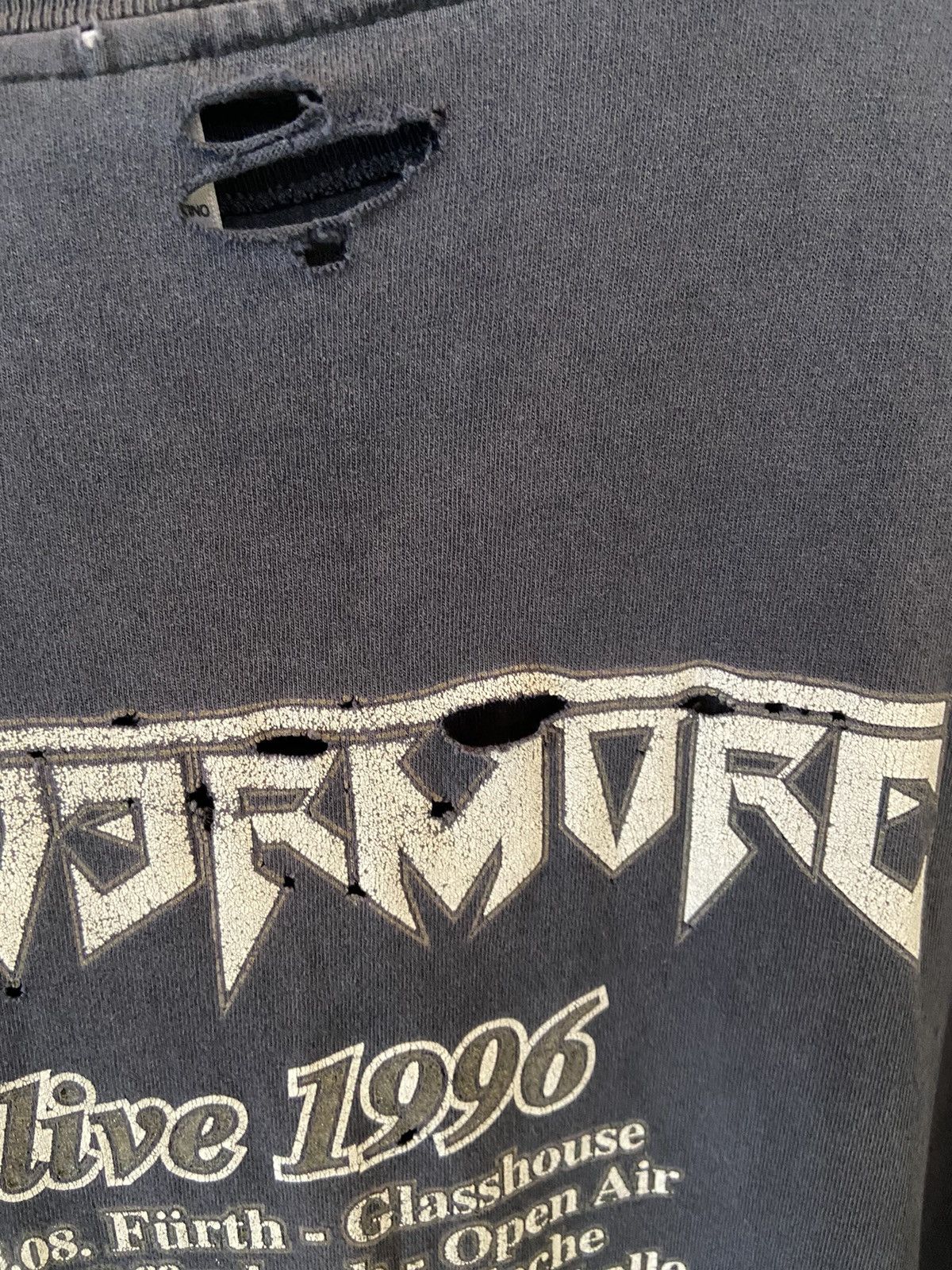 Band Tees (XL) VINTAGE THRASHED NEVERMORE METAL LONGSLEEVE Size US XL / EU 56 / 4 - 9 Thumbnail