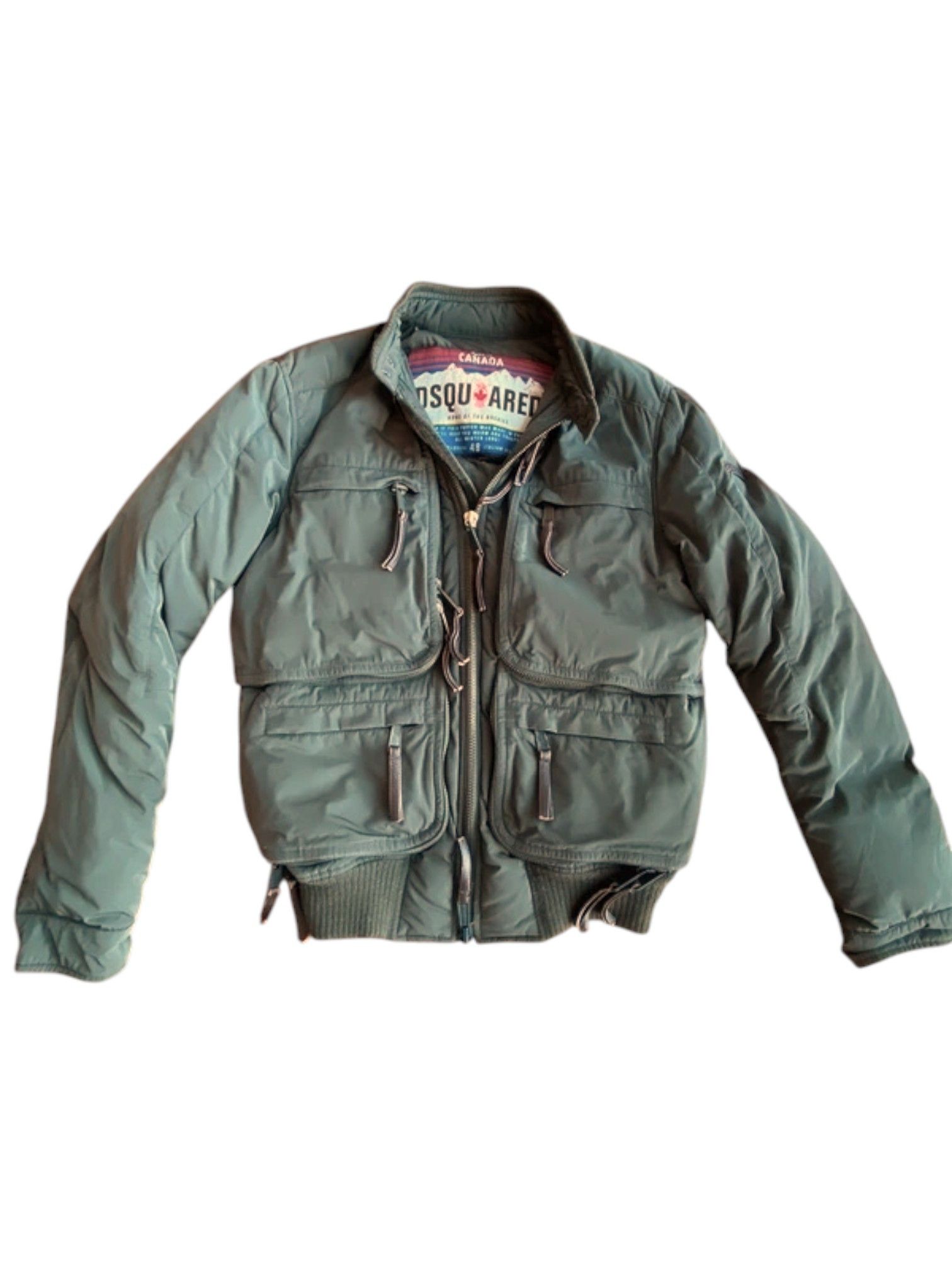 Dsquared2 Dsquared² Army Green Down-Filled Bomber Jacket Patch Logo Size US L / EU 52-54 / 3 - 1 Thumbnail