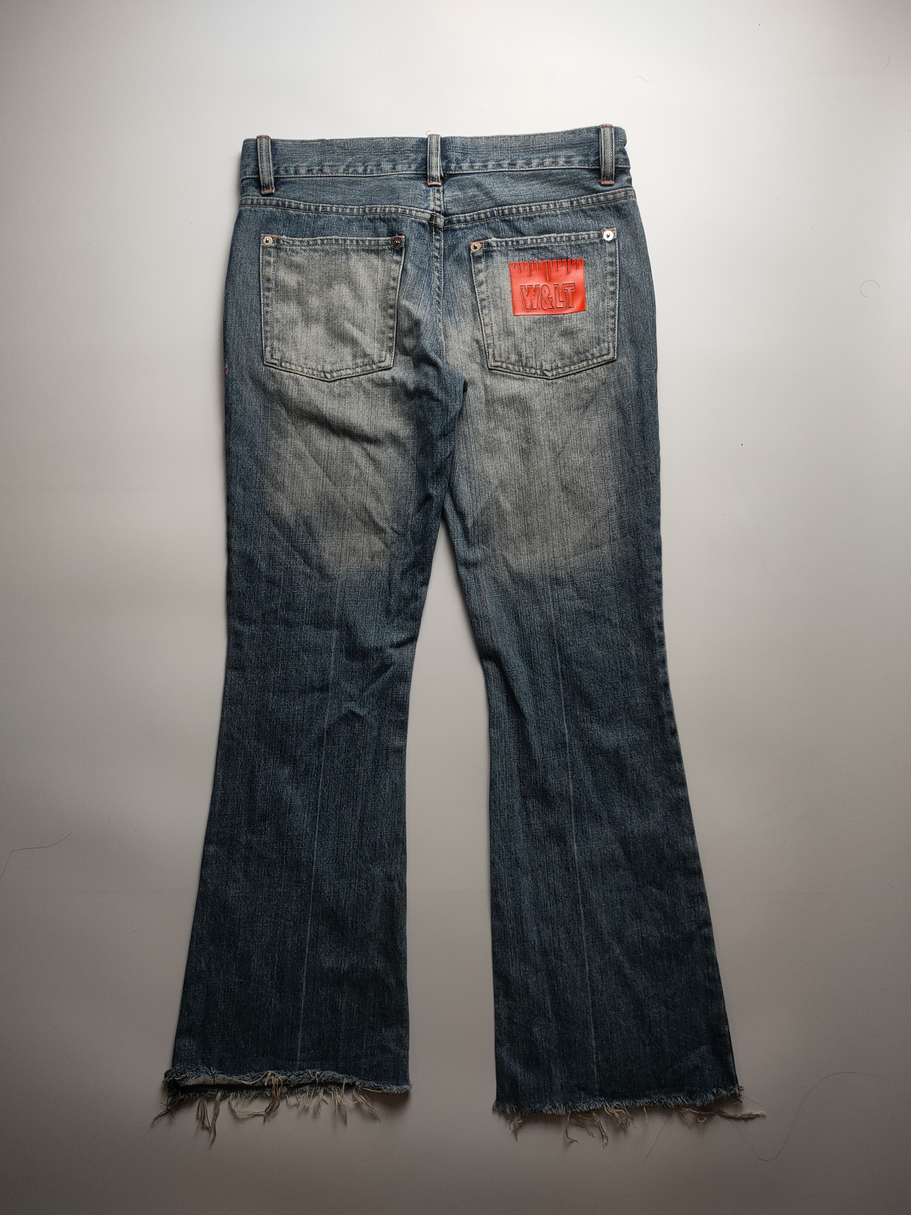 W&LT × Walter Van Beirendonck Vintage W&LT Flared Denim Jeans Size 30" / US 8 / IT 44 - 14 Thumbnail